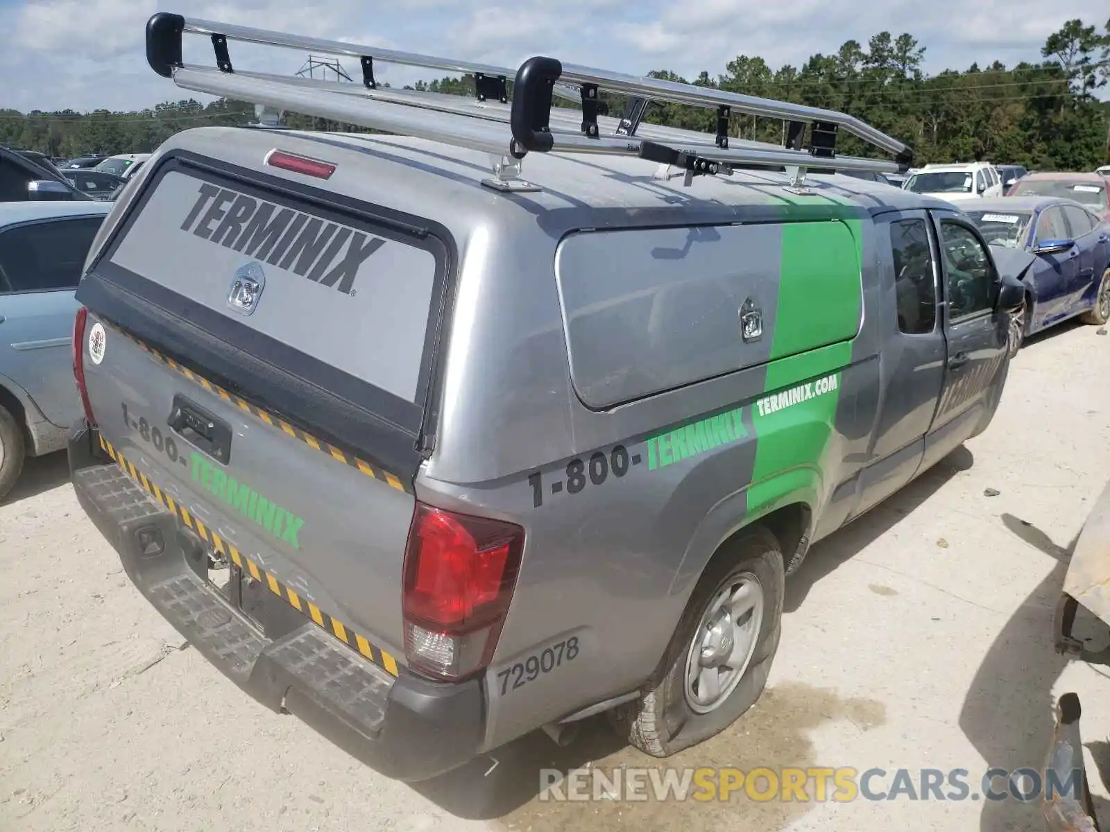 4 Photograph of a damaged car 5TFRX5GN0LX182473 TOYOTA TACOMA 2020