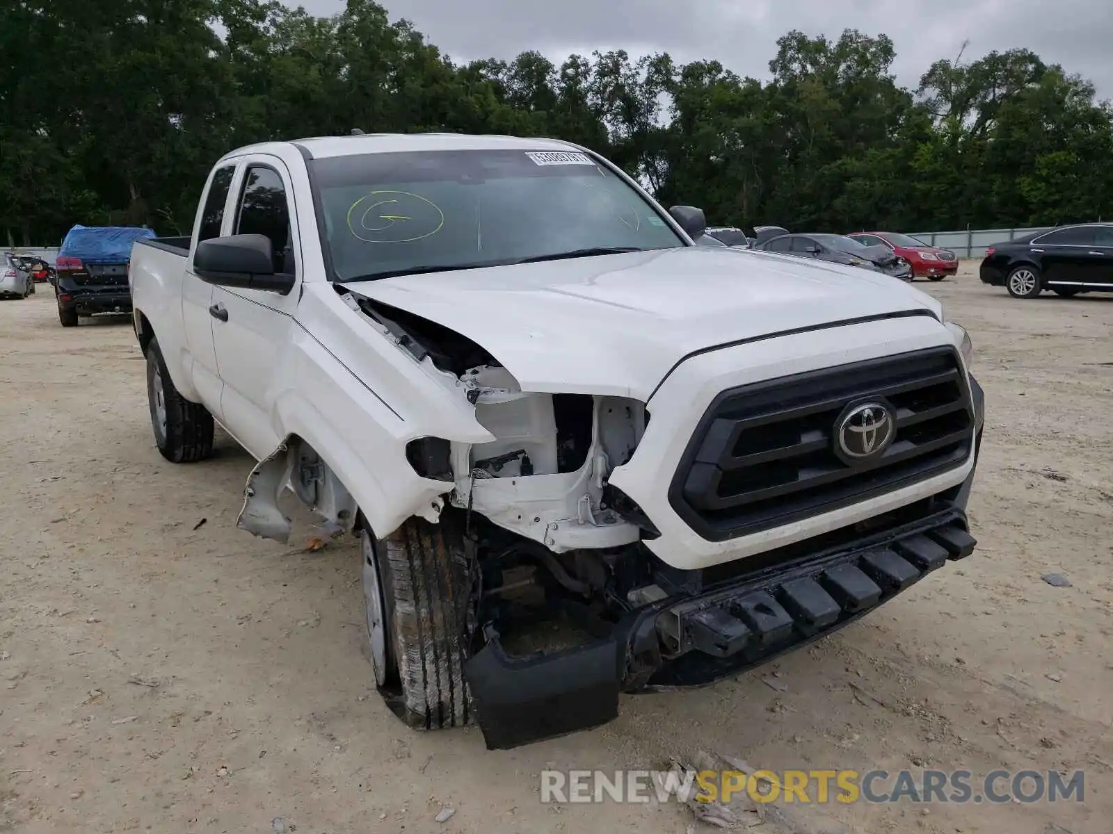 1 Photograph of a damaged car 5TFRX5GN1LX167125 TOYOTA TACOMA 2020