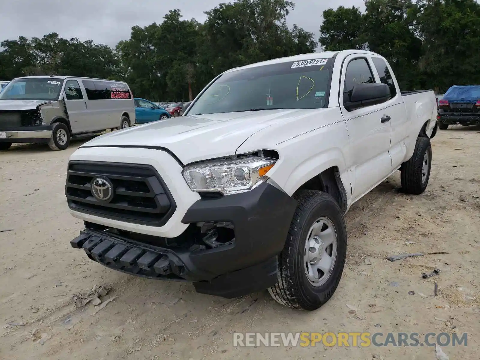 2 Photograph of a damaged car 5TFRX5GN1LX167125 TOYOTA TACOMA 2020