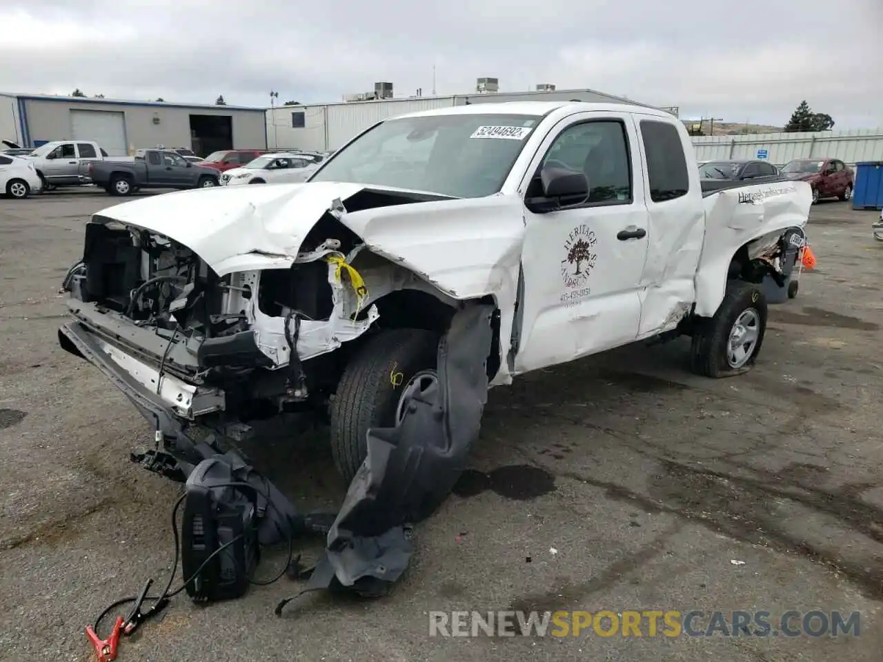 2 Photograph of a damaged car 5TFRX5GN1LX170168 TOYOTA TACOMA 2020