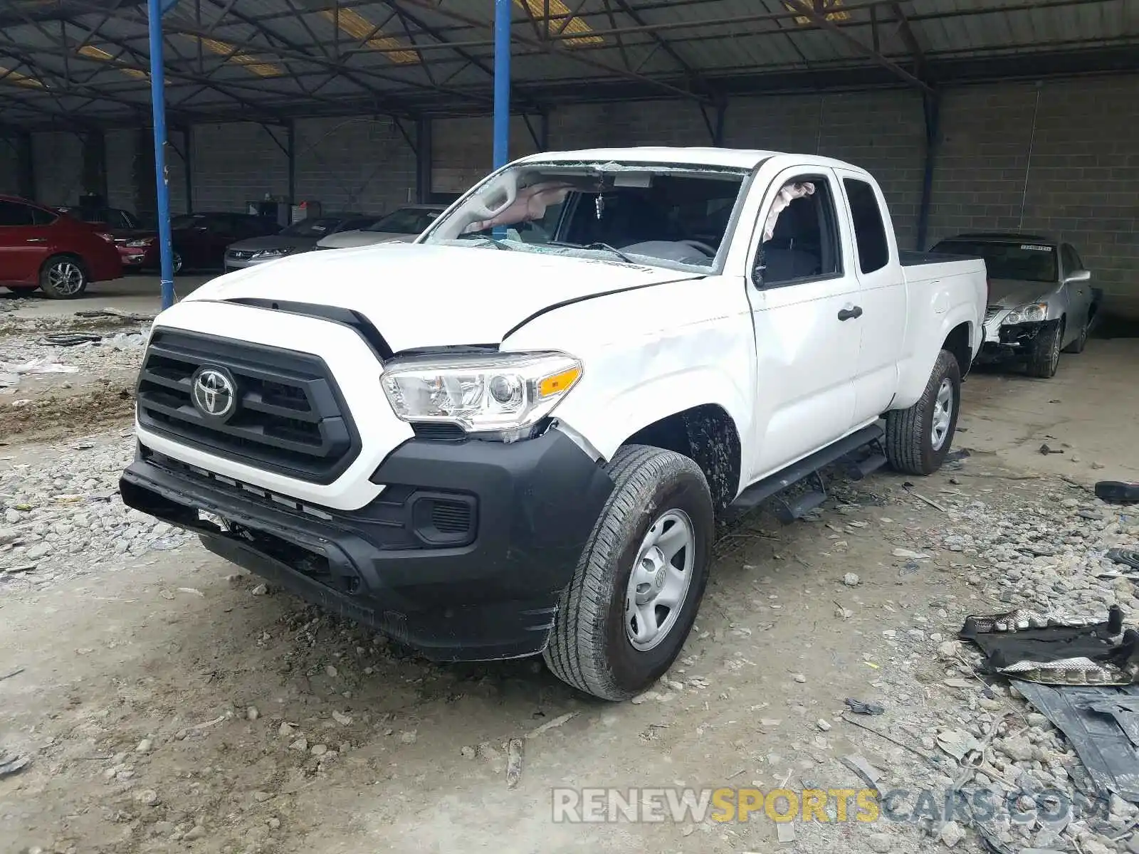 2 Photograph of a damaged car 5TFRX5GN1LX173412 TOYOTA TACOMA 2020