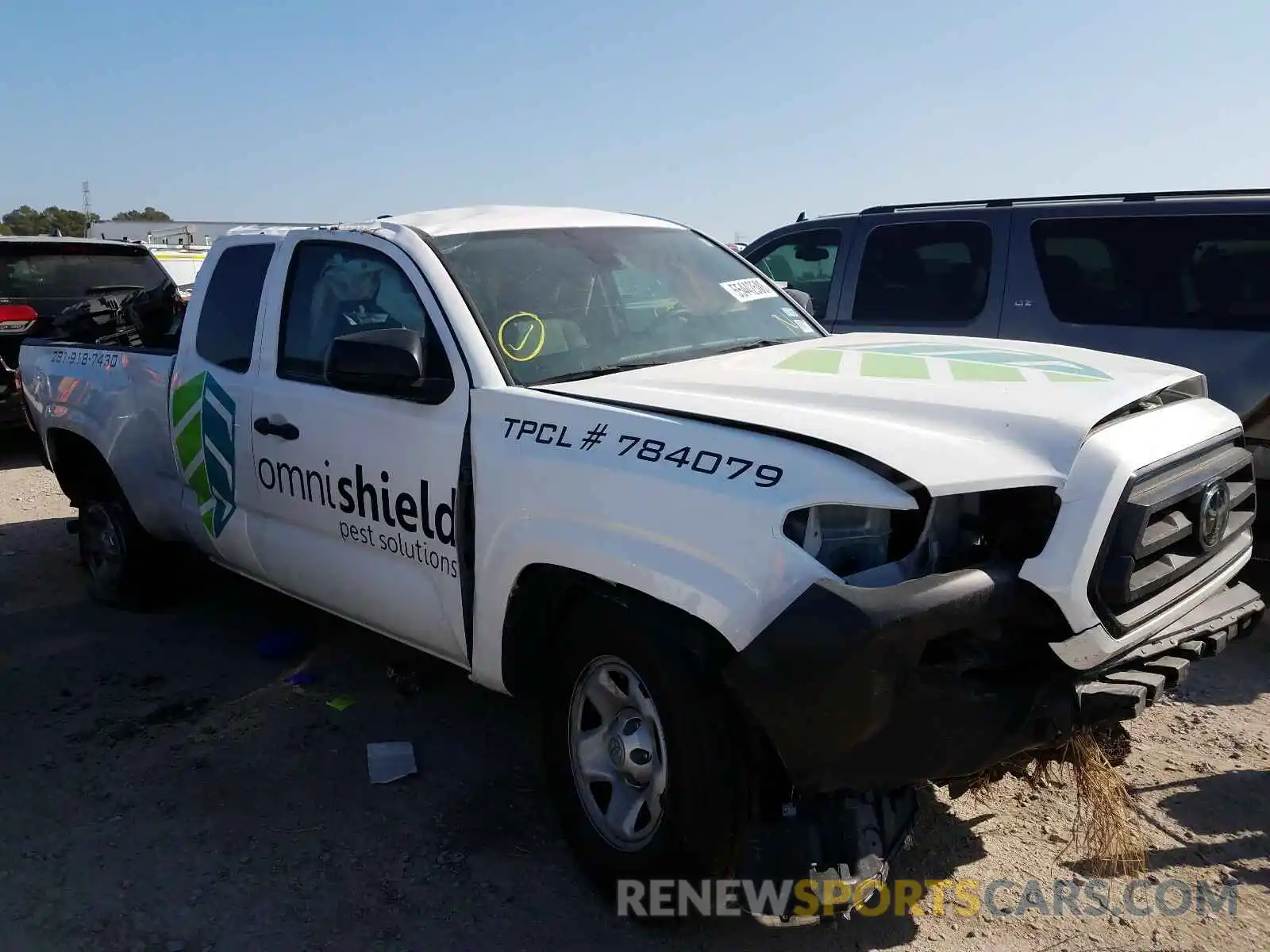 1 Photograph of a damaged car 5TFRX5GN1LX176374 TOYOTA TACOMA 2020