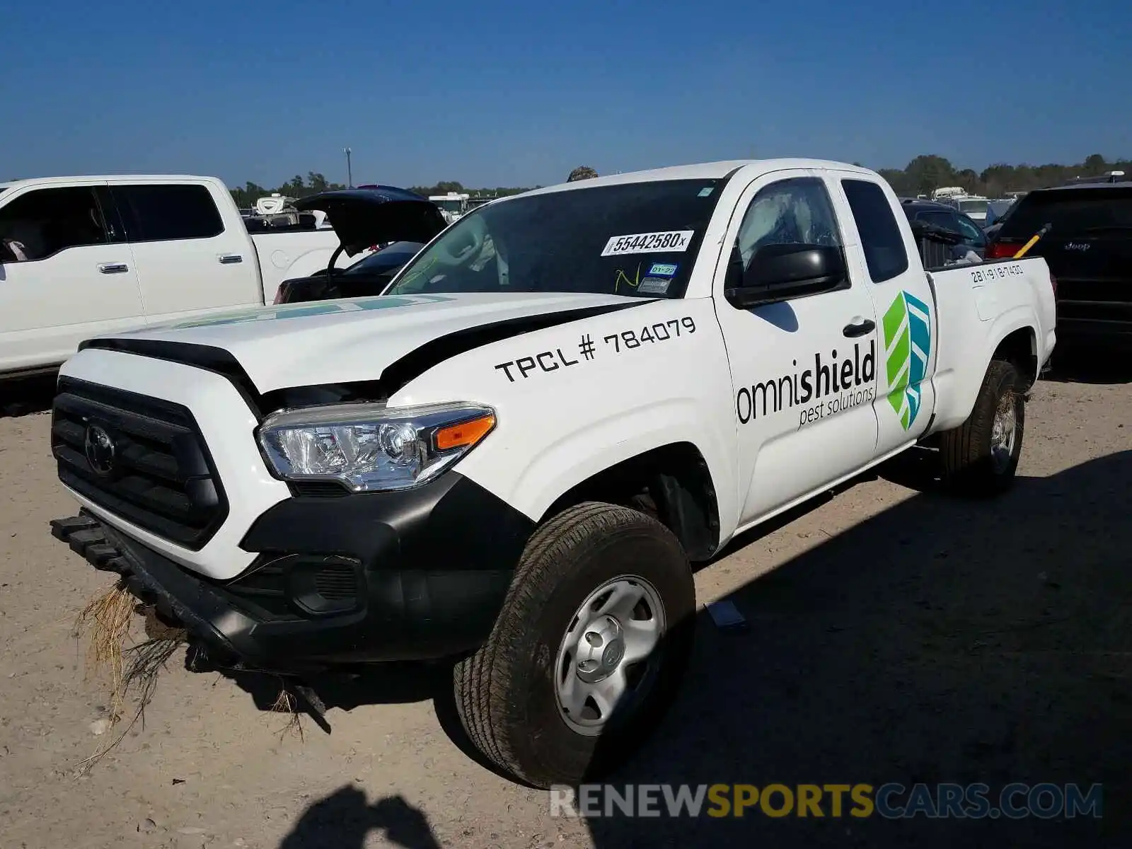 2 Photograph of a damaged car 5TFRX5GN1LX176374 TOYOTA TACOMA 2020