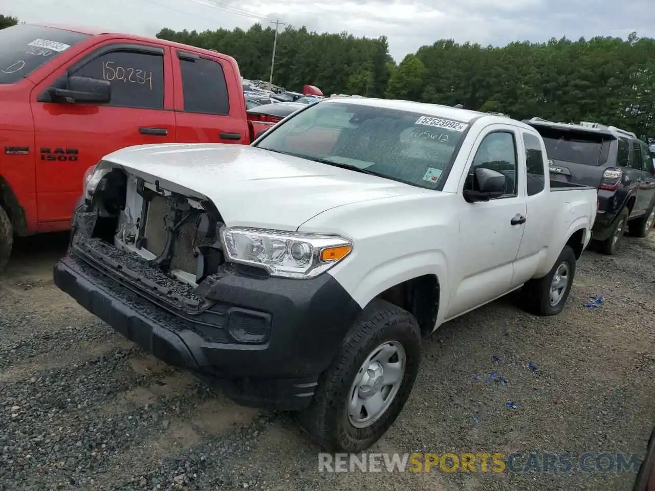 2 Photograph of a damaged car 5TFRX5GN2LX165612 TOYOTA TACOMA 2020