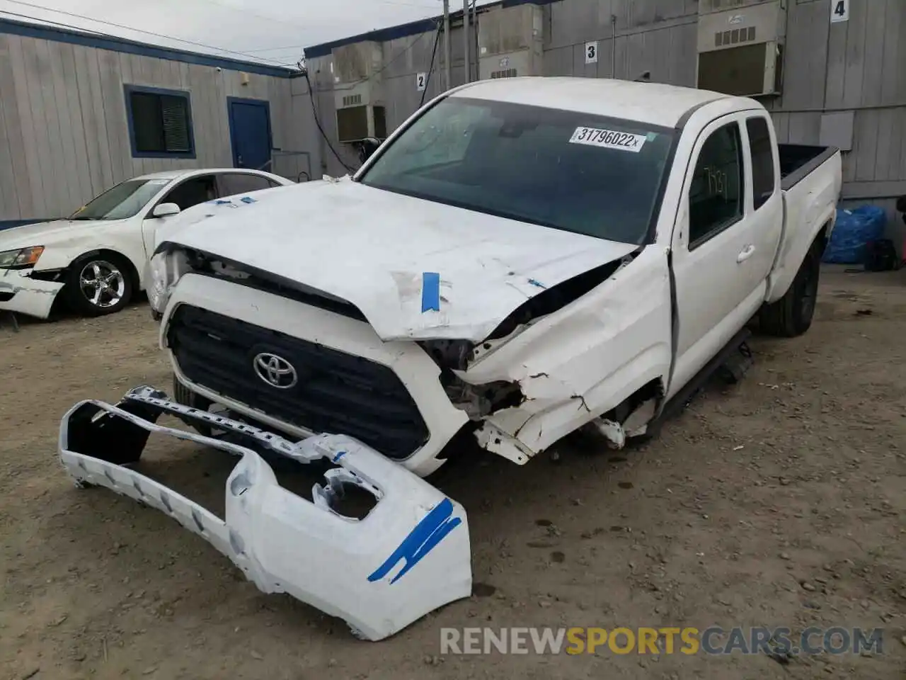 2 Photograph of a damaged car 5TFRX5GN2LX166372 TOYOTA TACOMA 2020