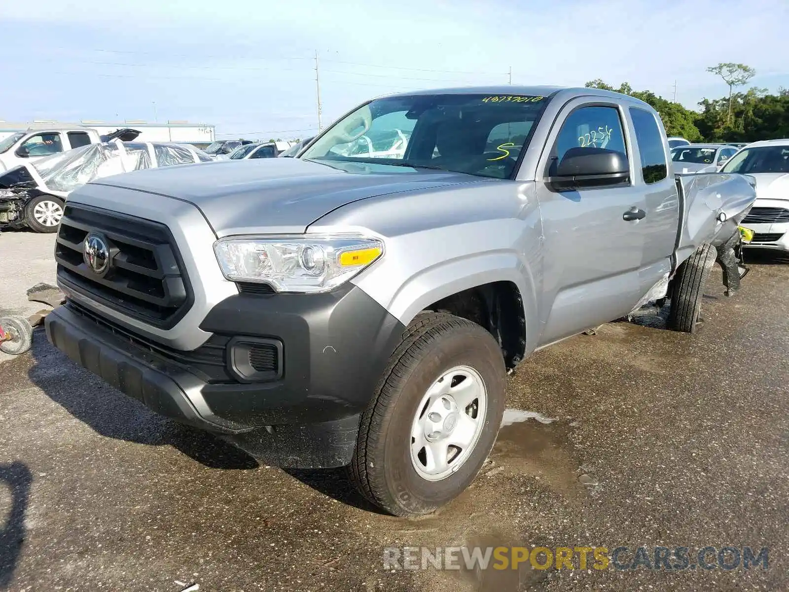 2 Photograph of a damaged car 5TFRX5GN2LX168381 TOYOTA TACOMA 2020