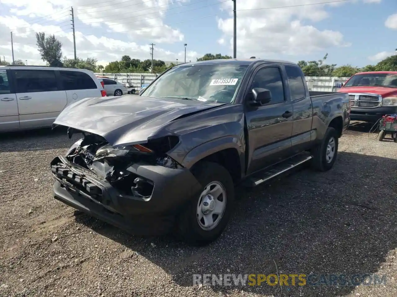 2 Фотография поврежденного автомобиля 5TFRX5GN2LX168705 TOYOTA TACOMA 2020