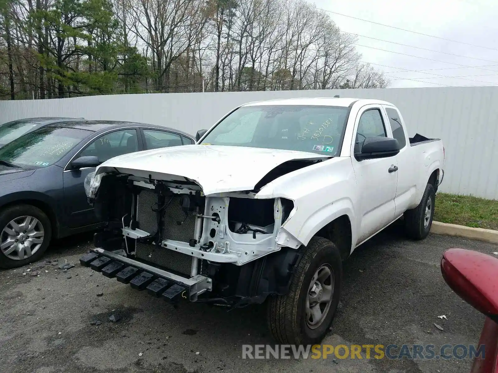 2 Photograph of a damaged car 5TFRX5GN2LX176397 TOYOTA TACOMA 2020