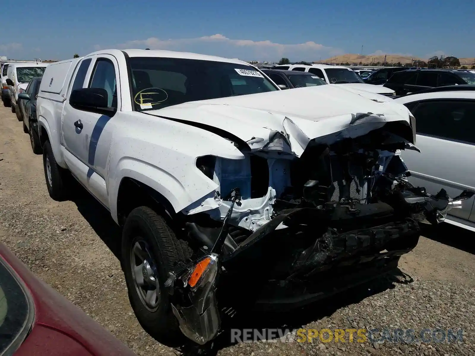 1 Photograph of a damaged car 5TFRX5GN2LX178490 TOYOTA TACOMA 2020