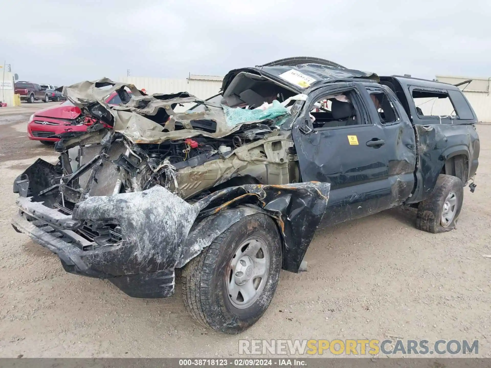 2 Photograph of a damaged car 5TFRX5GN3LX166722 TOYOTA TACOMA 2020