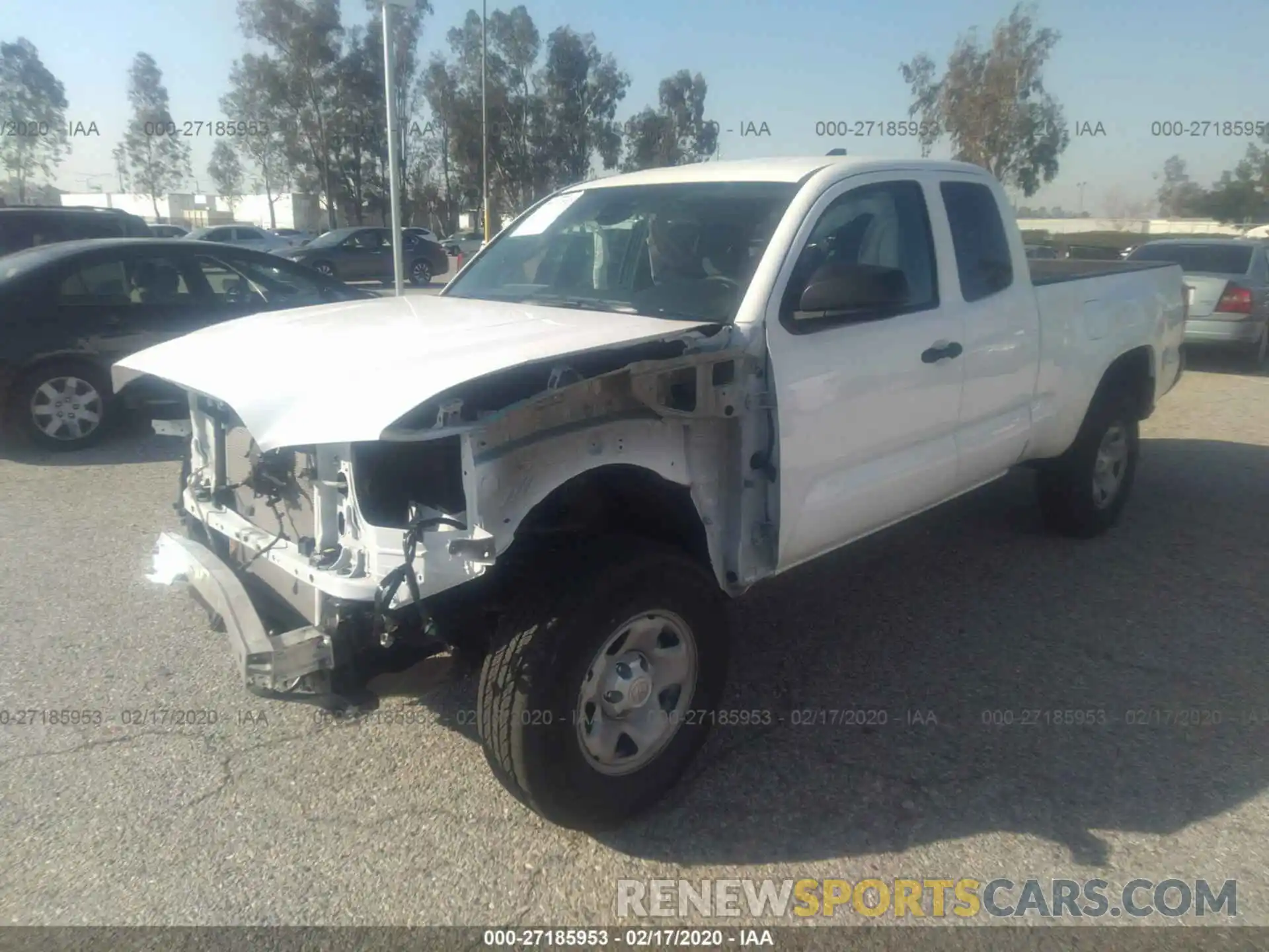 2 Photograph of a damaged car 5TFRX5GN3LX167806 TOYOTA TACOMA 2020