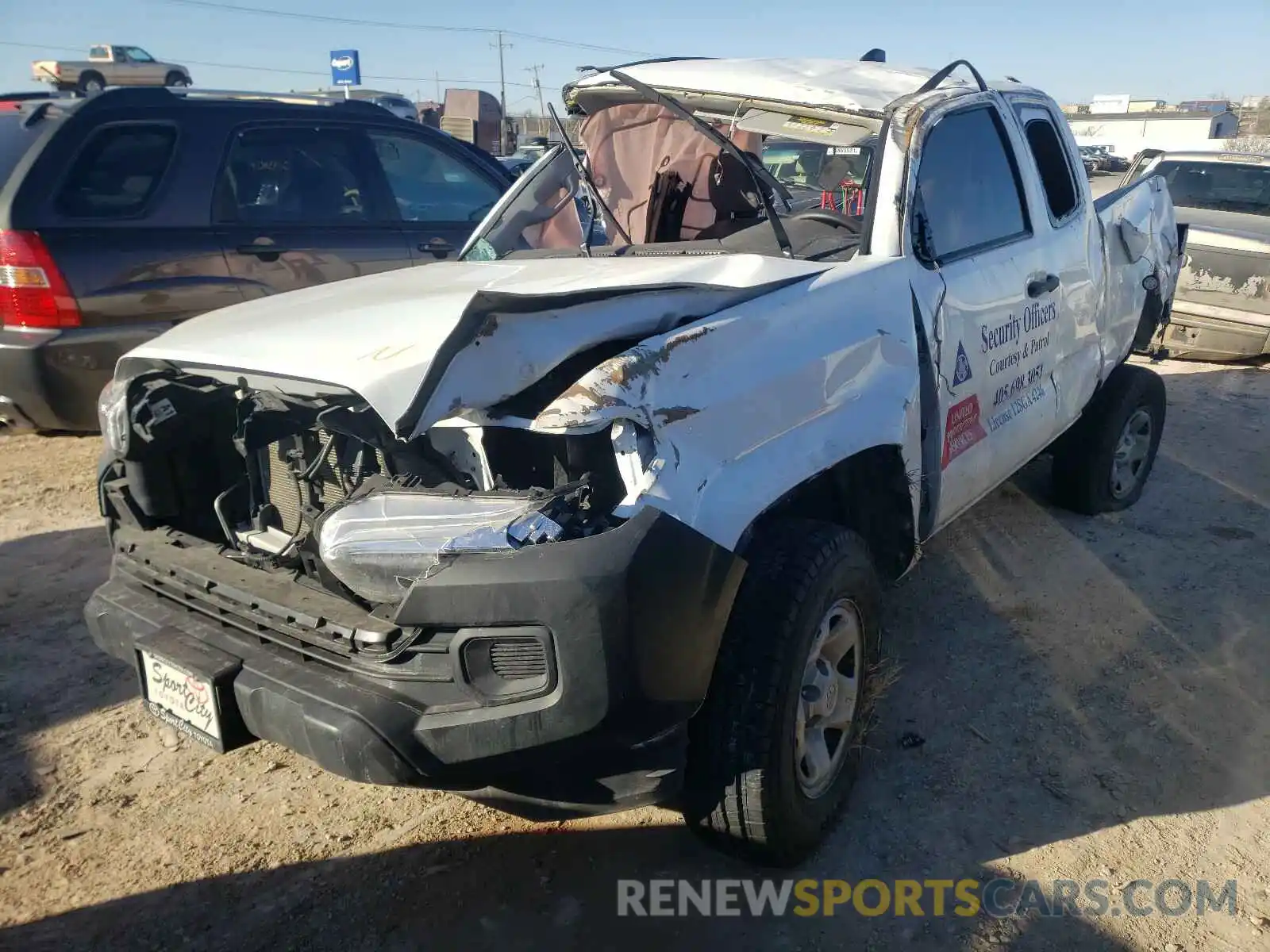 2 Photograph of a damaged car 5TFRX5GN3LX168082 TOYOTA TACOMA 2020