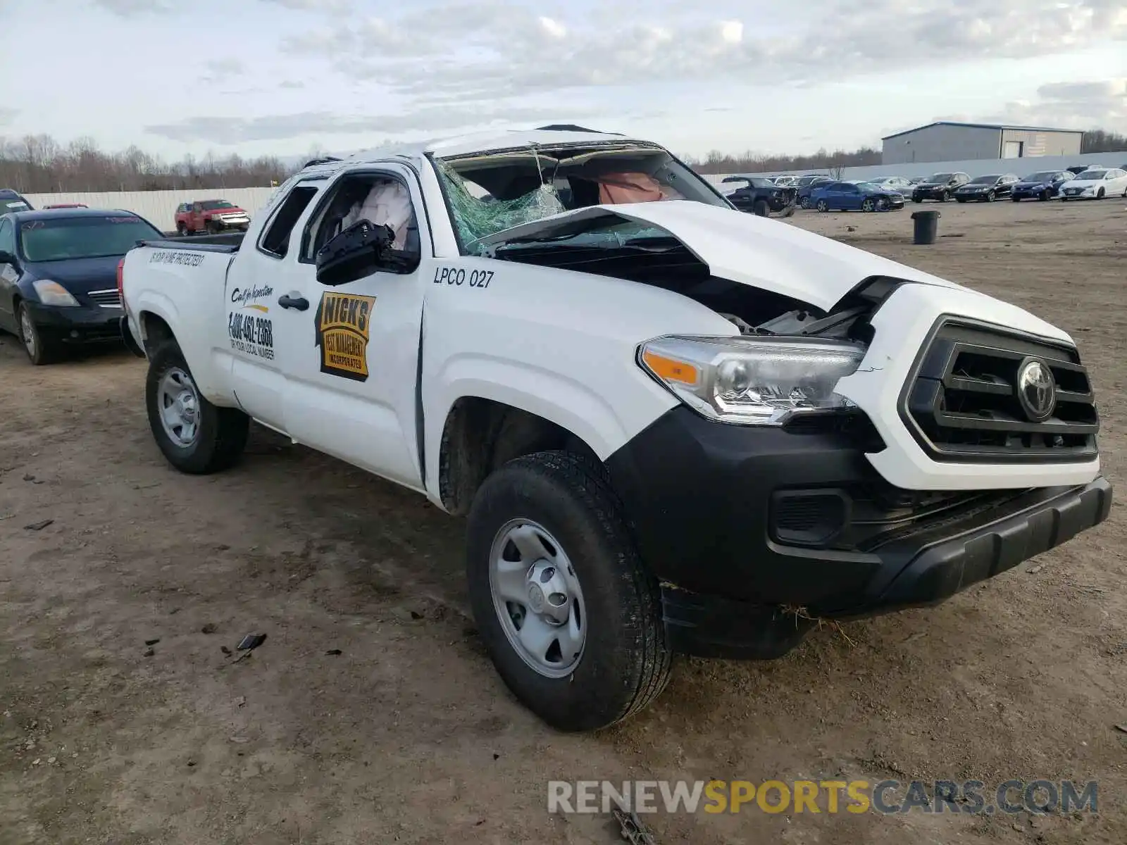 1 Photograph of a damaged car 5TFRX5GN3LX172035 TOYOTA TACOMA 2020