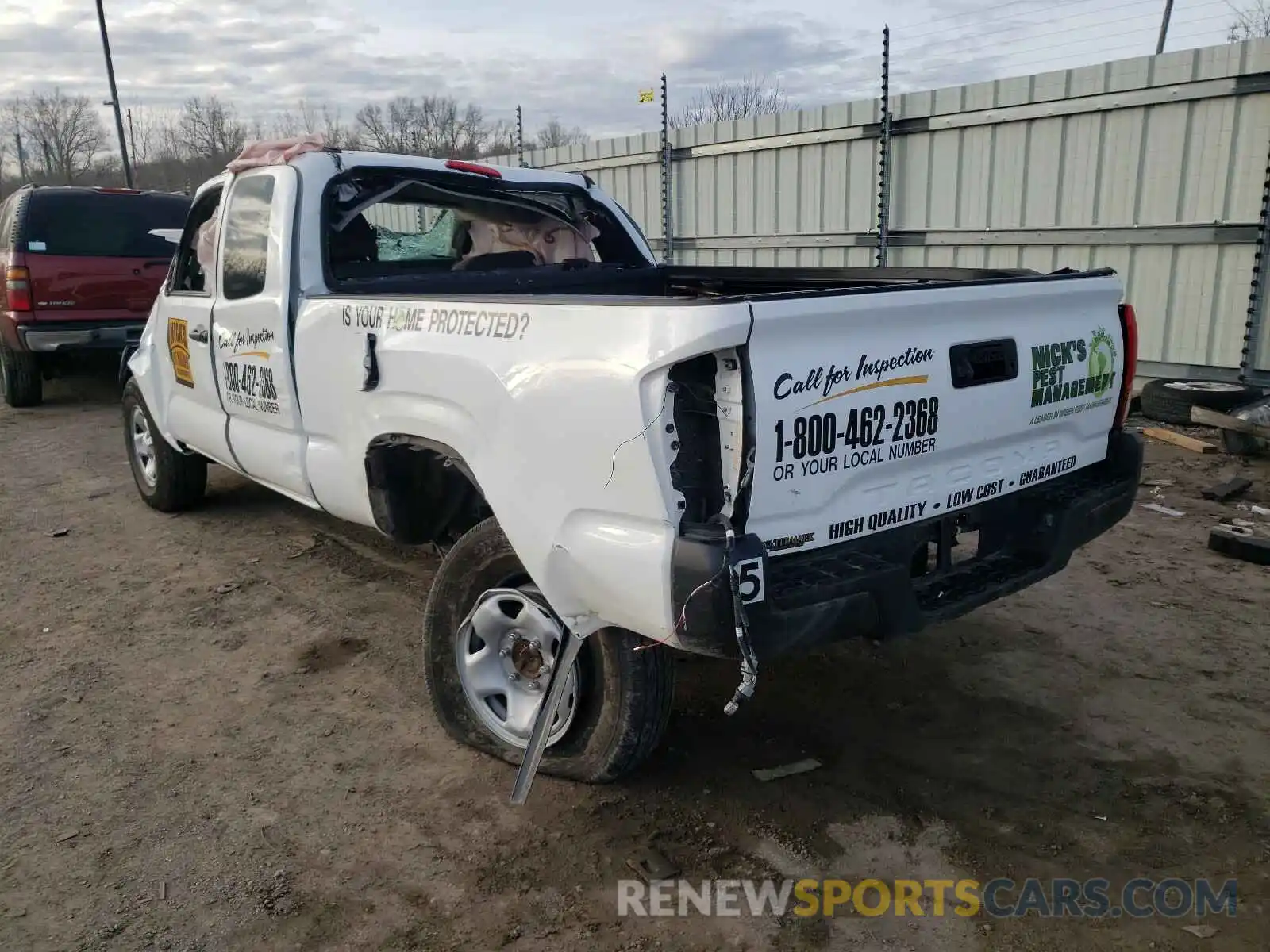 3 Photograph of a damaged car 5TFRX5GN3LX172035 TOYOTA TACOMA 2020