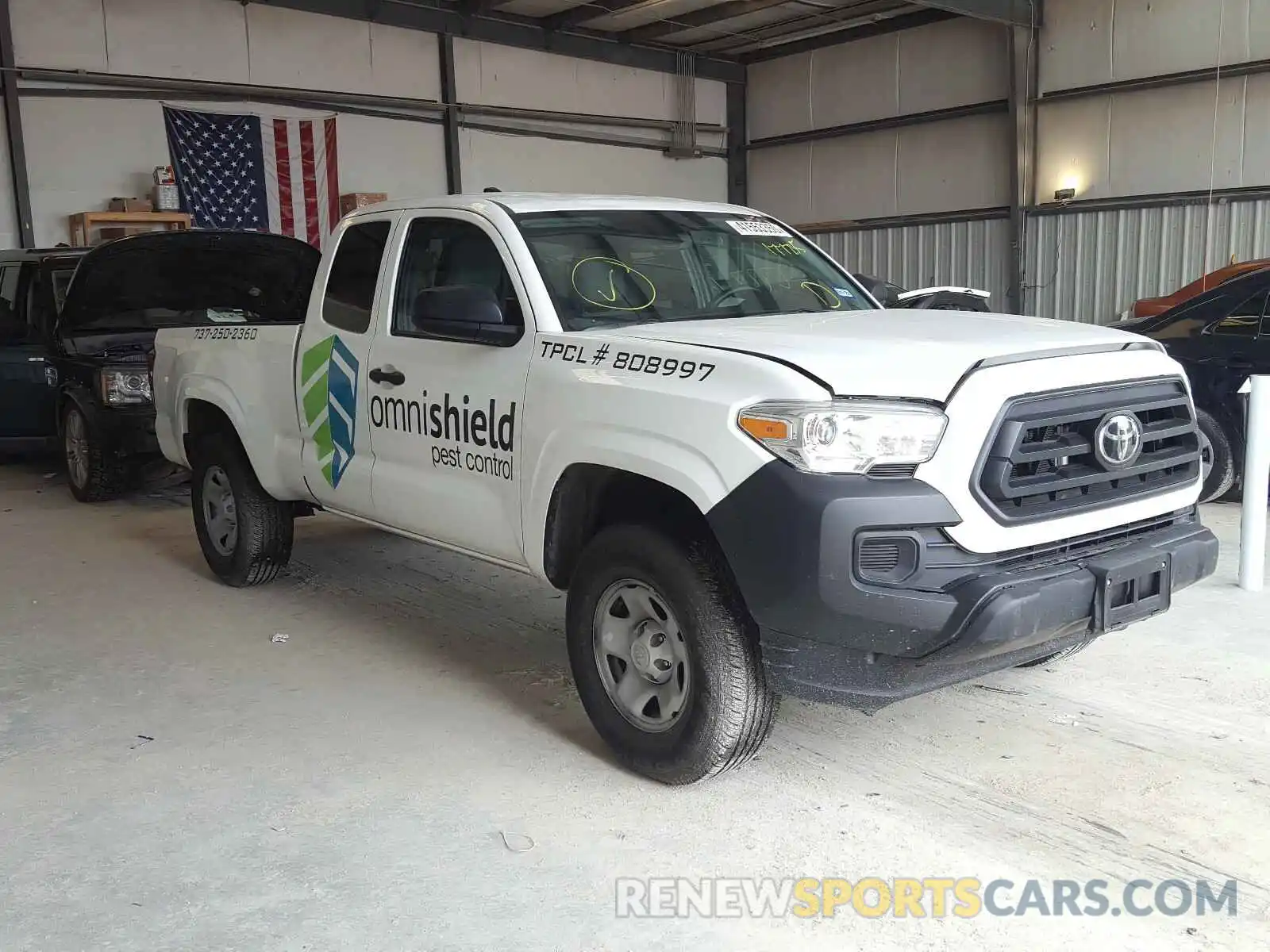 1 Photograph of a damaged car 5TFRX5GN3LX177235 TOYOTA TACOMA 2020