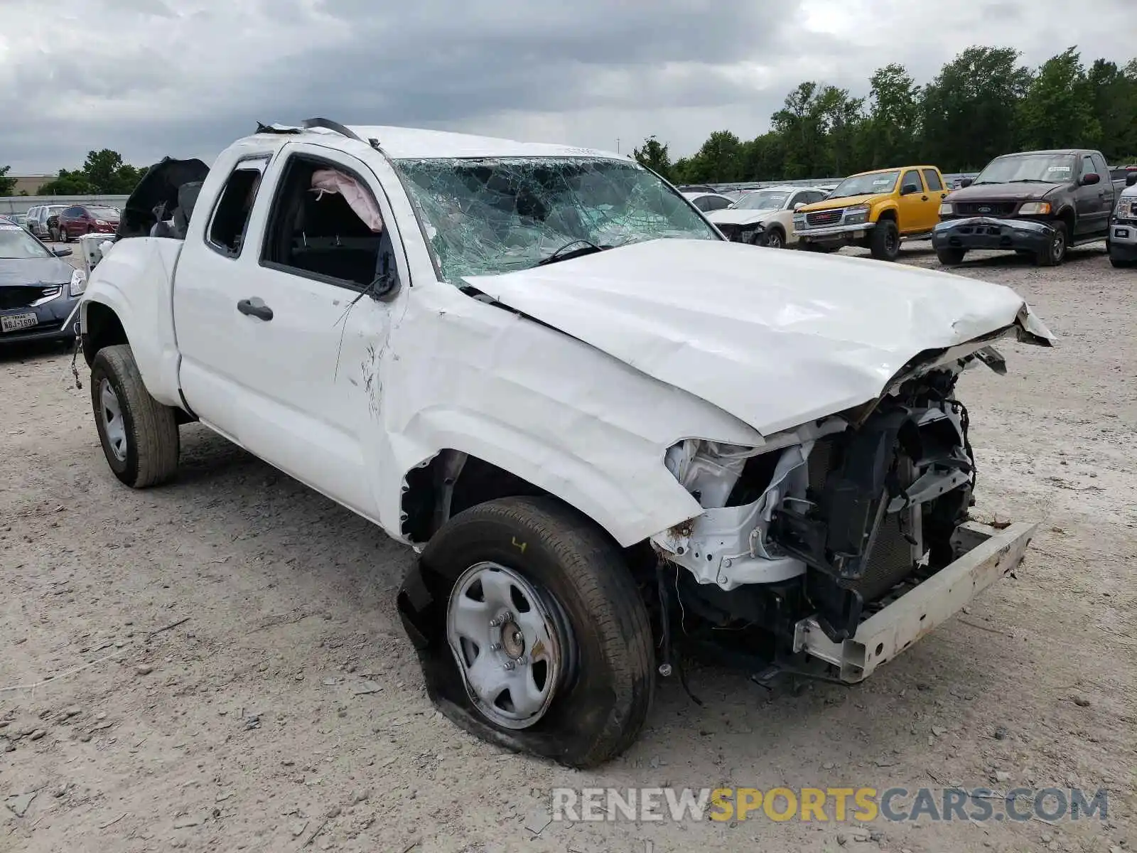 1 Photograph of a damaged car 5TFRX5GN4LX170620 TOYOTA TACOMA 2020