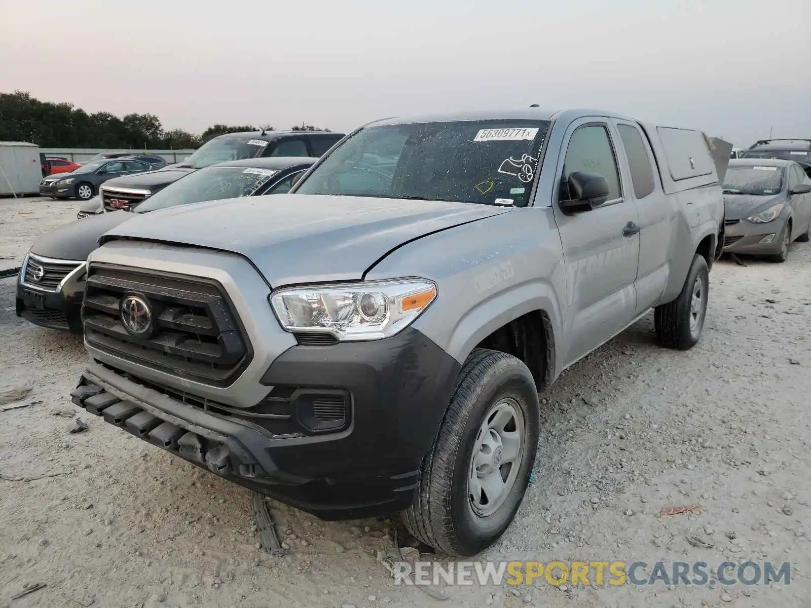 2 Photograph of a damaged car 5TFRX5GN4LX176627 TOYOTA TACOMA 2020