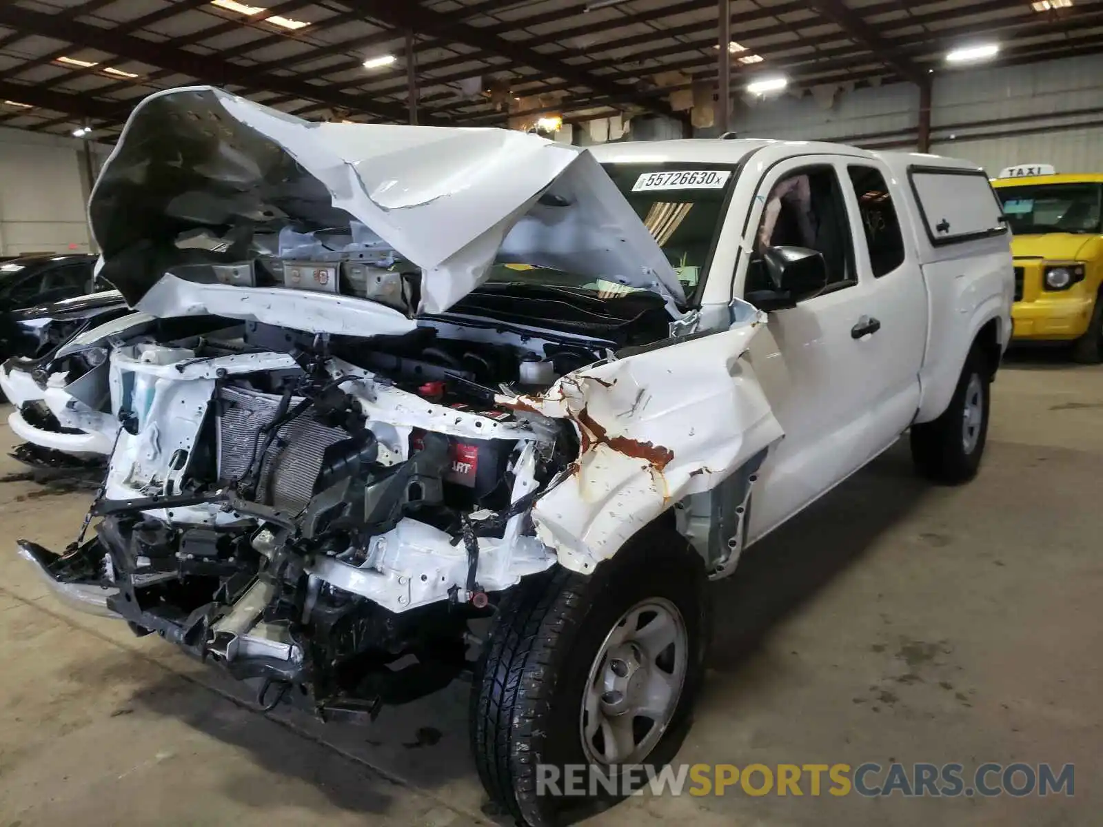 2 Photograph of a damaged car 5TFRX5GN4LX178460 TOYOTA TACOMA 2020