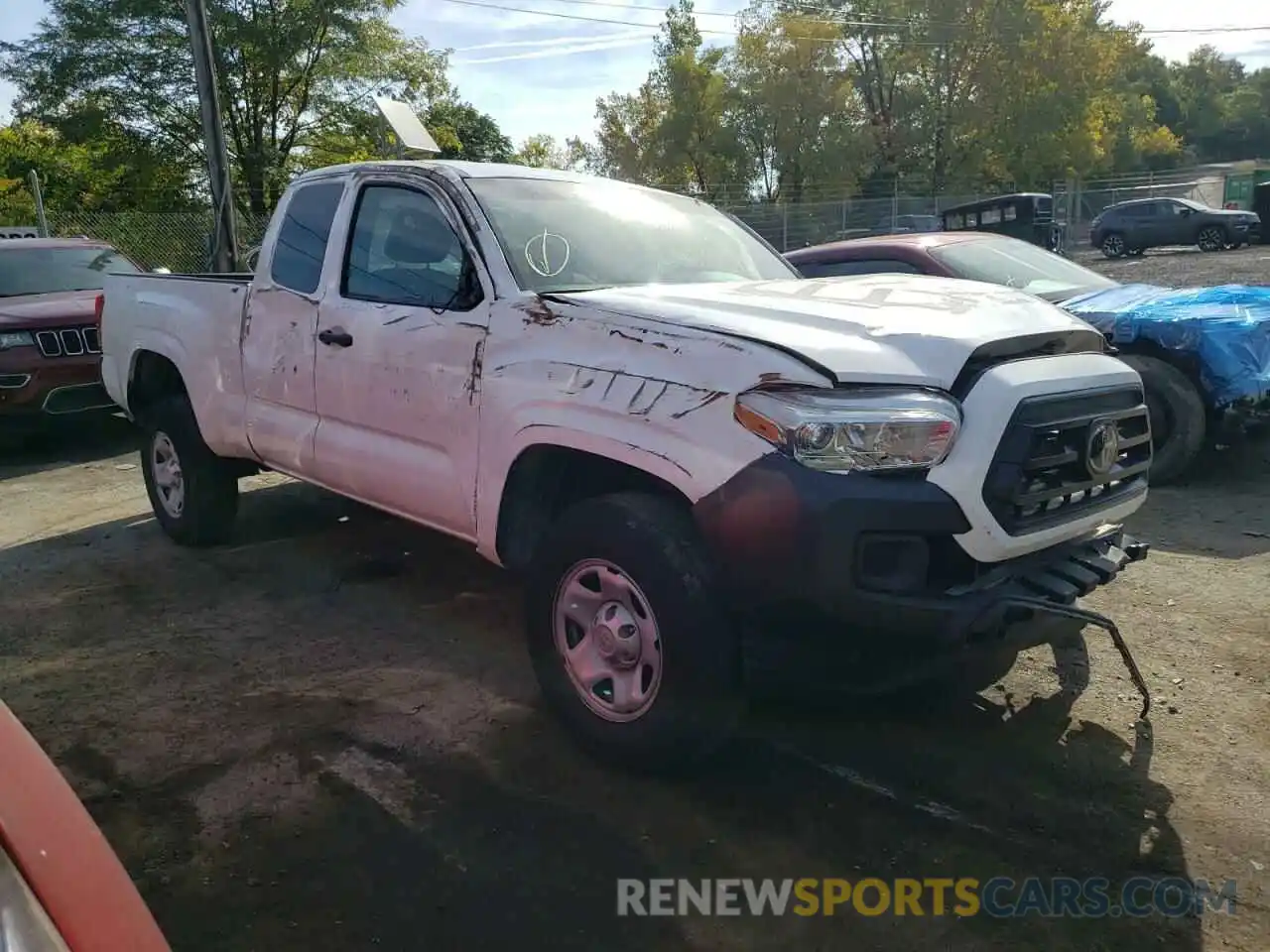 1 Photograph of a damaged car 5TFRX5GN4LX181648 TOYOTA TACOMA 2020