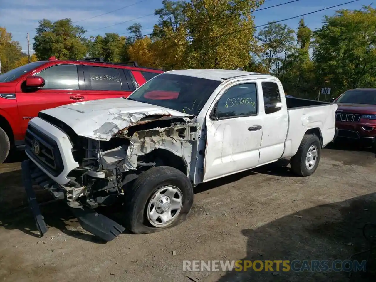 2 Photograph of a damaged car 5TFRX5GN4LX181648 TOYOTA TACOMA 2020