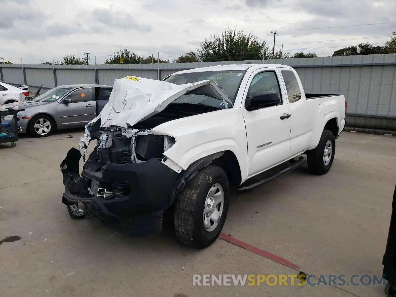 2 Photograph of a damaged car 5TFRX5GN5LX166799 TOYOTA TACOMA 2020