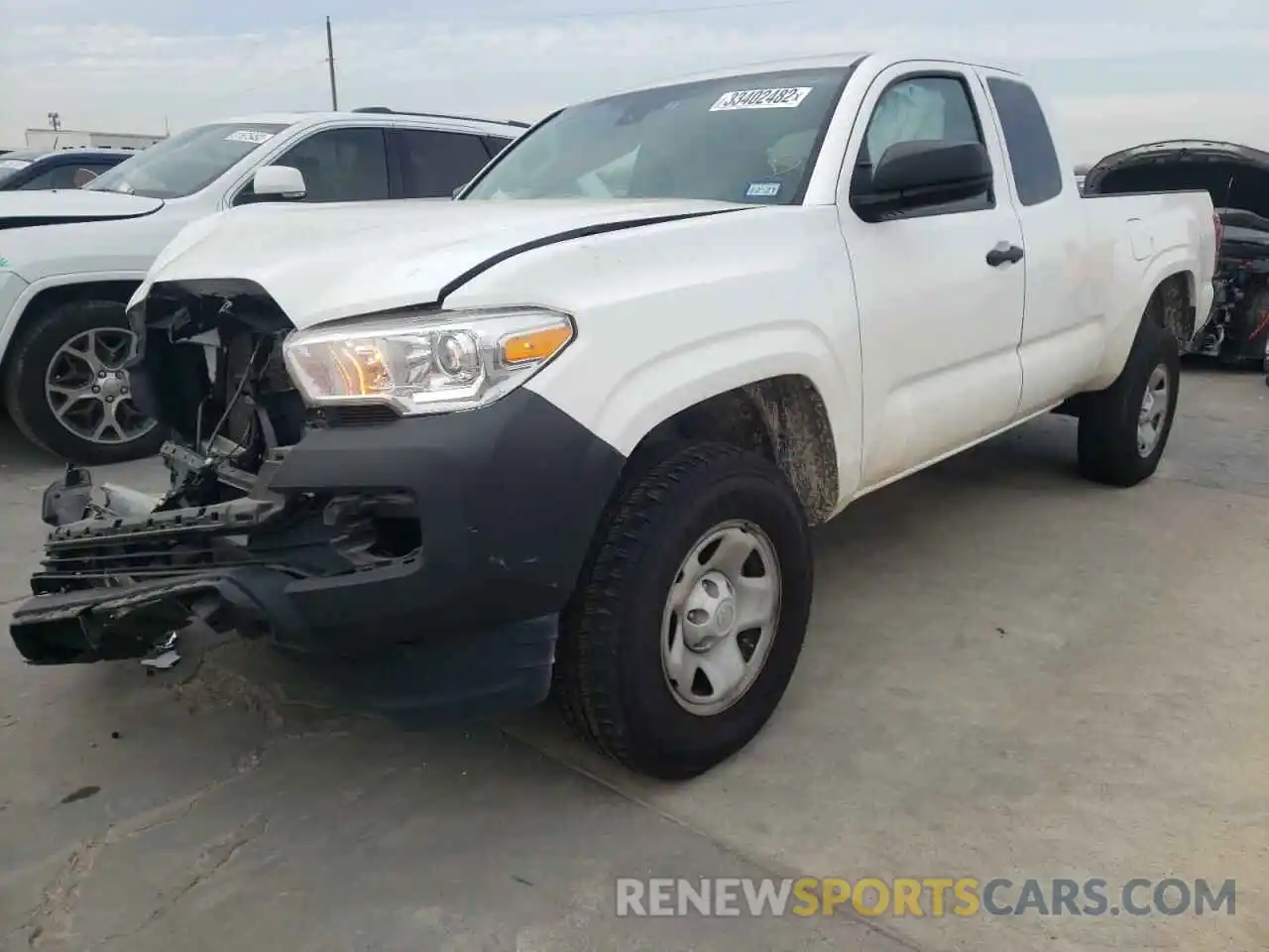 2 Photograph of a damaged car 5TFRX5GN5LX167855 TOYOTA TACOMA 2020