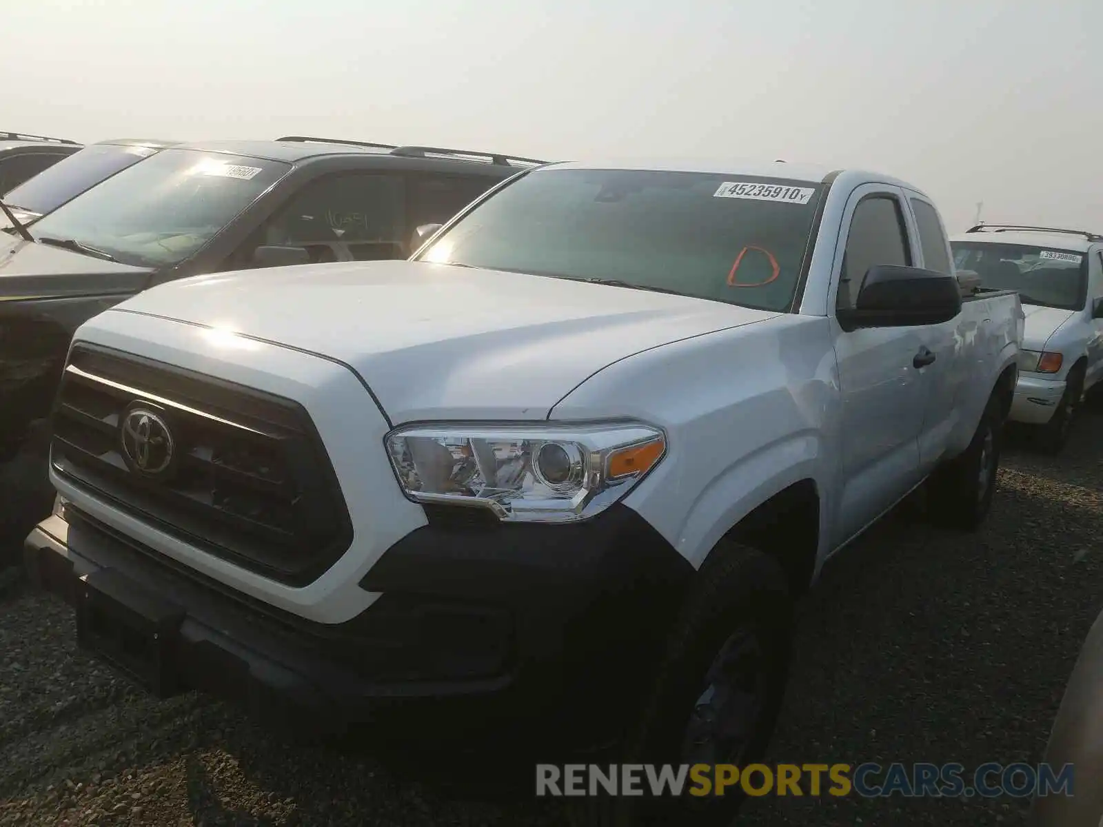 2 Photograph of a damaged car 5TFRX5GN5LX173557 TOYOTA TACOMA 2020