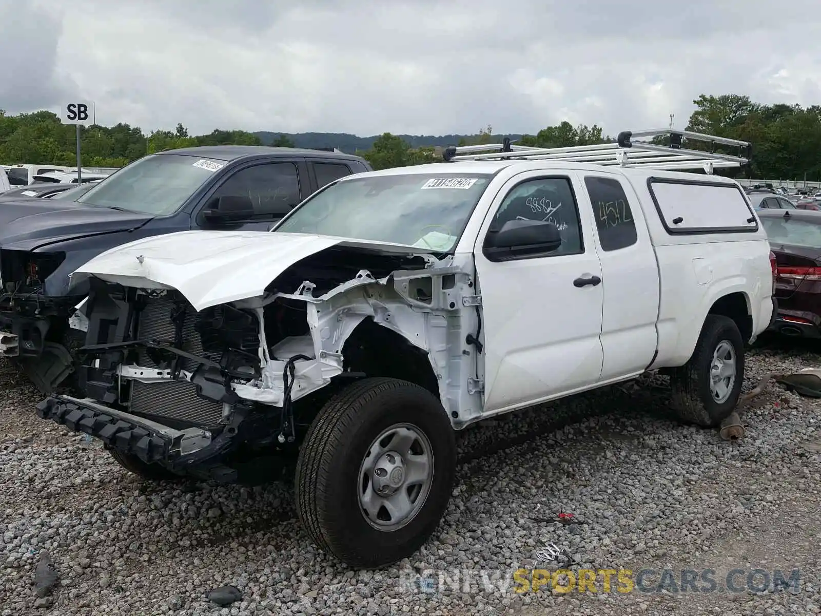 2 Photograph of a damaged car 5TFRX5GN5LX175213 TOYOTA TACOMA 2020