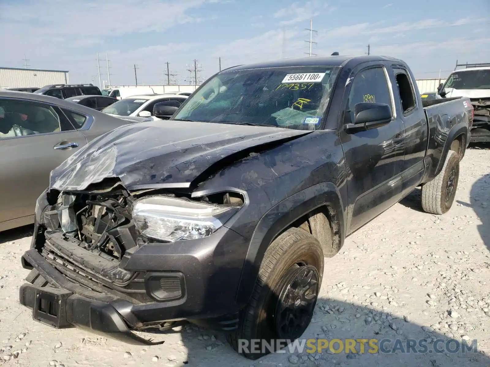 2 Photograph of a damaged car 5TFRX5GN5LX179357 TOYOTA TACOMA 2020