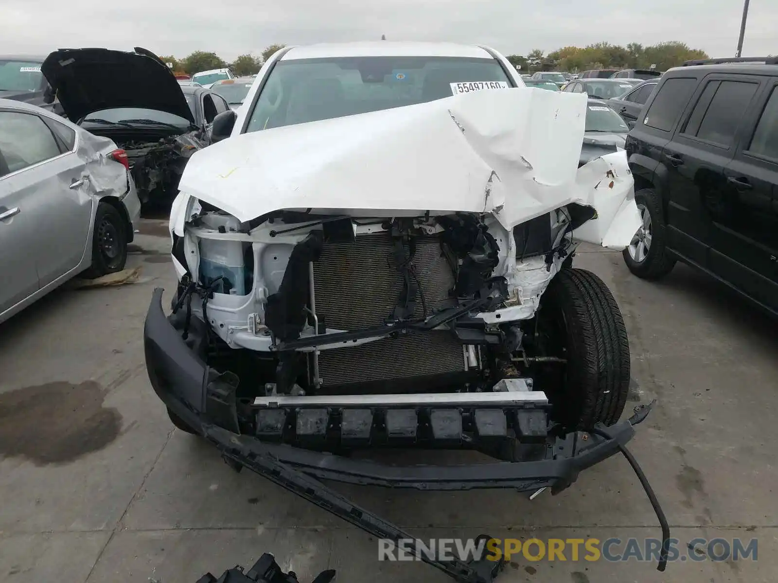 9 Photograph of a damaged car 5TFRX5GN6LX172305 TOYOTA TACOMA 2020