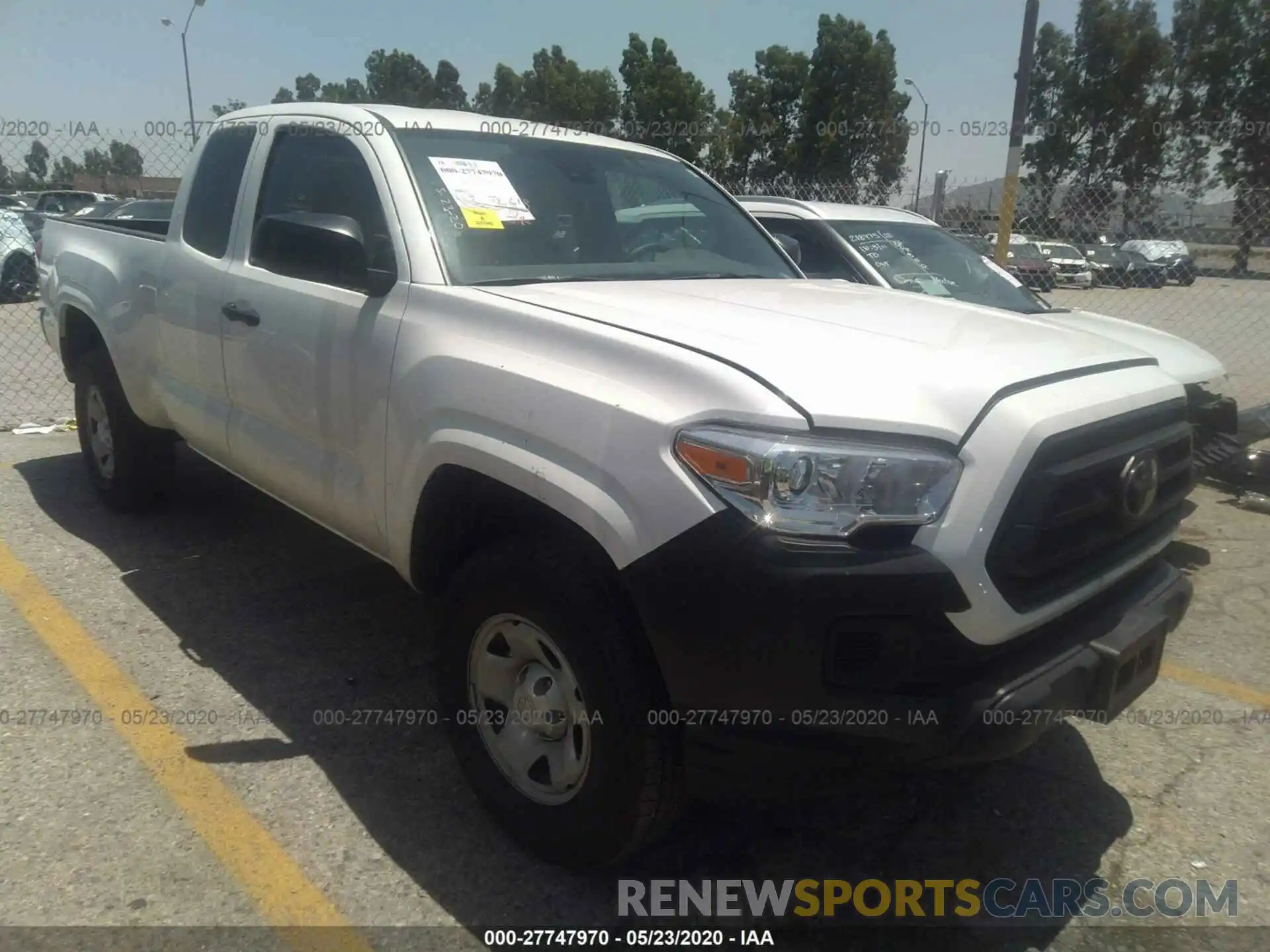 1 Photograph of a damaged car 5TFRX5GN7LX165606 TOYOTA TACOMA 2020