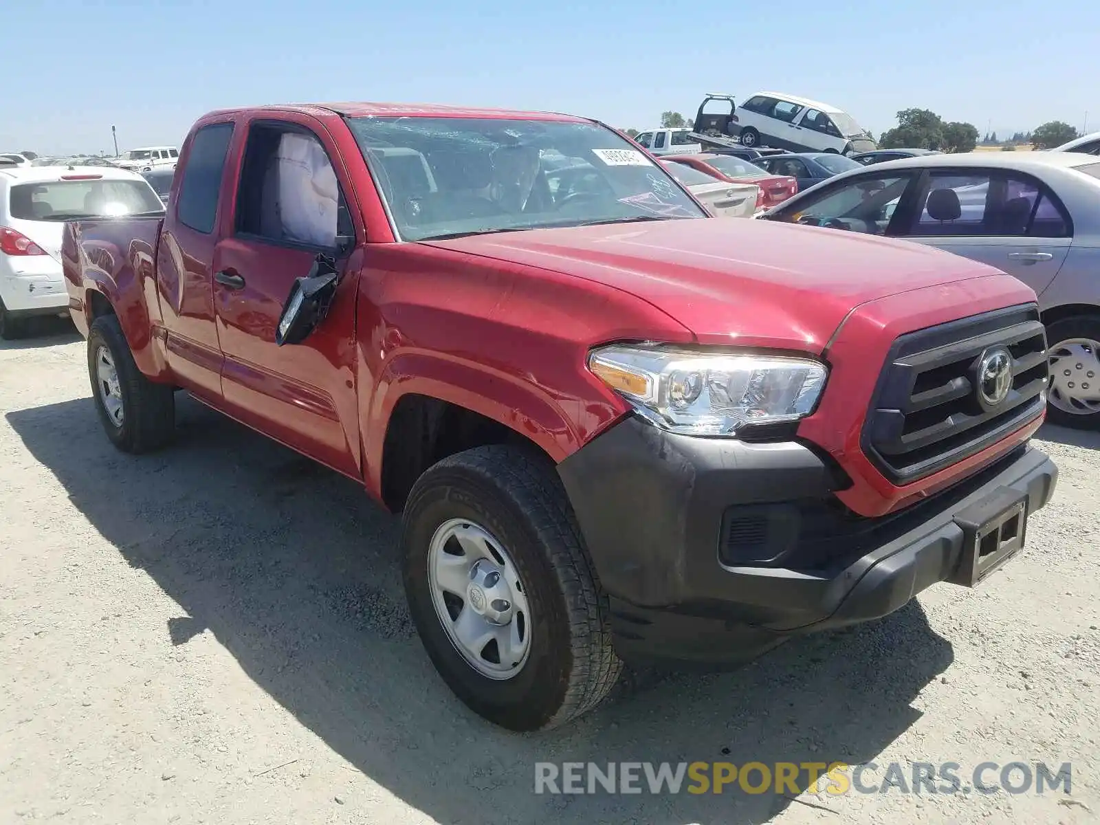 1 Photograph of a damaged car 5TFRX5GN7LX170157 TOYOTA TACOMA 2020