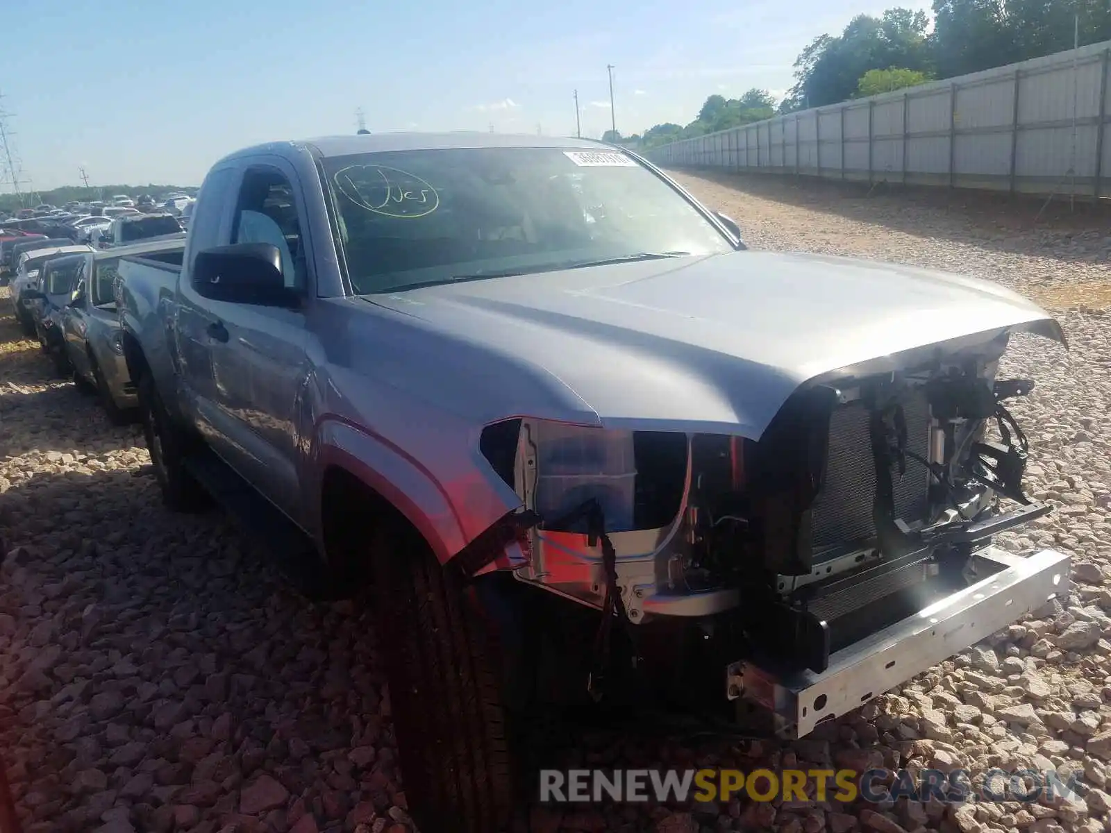 1 Photograph of a damaged car 5TFRX5GN7LX172149 TOYOTA TACOMA 2020