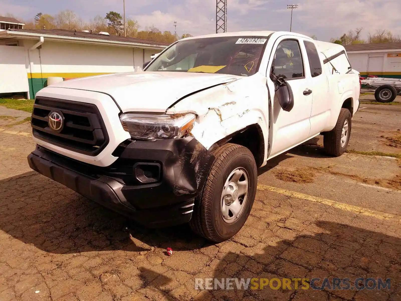 2 Photograph of a damaged car 5TFRX5GN7LX174659 TOYOTA TACOMA 2020