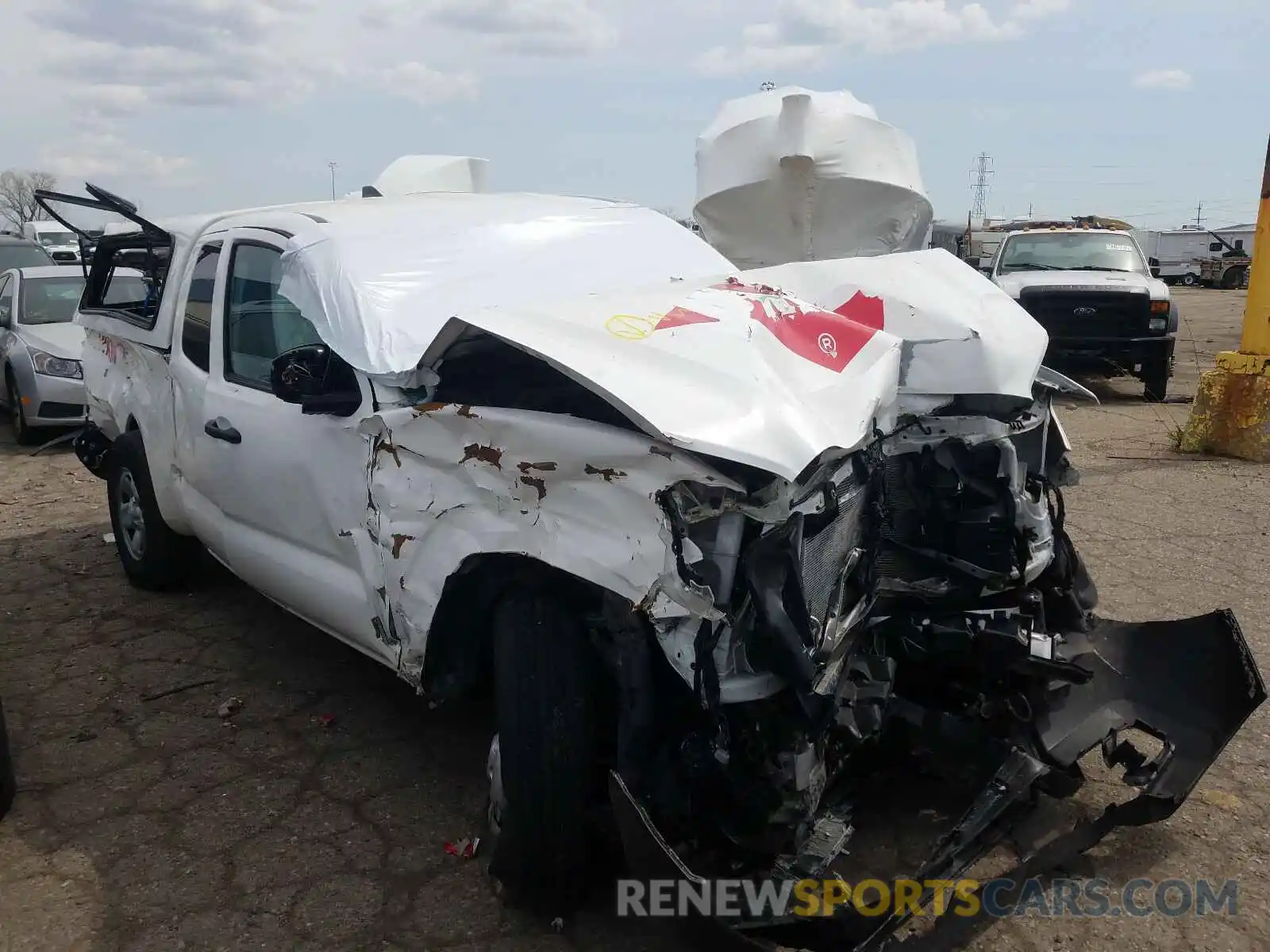 1 Photograph of a damaged car 5TFRX5GN7LX175956 TOYOTA TACOMA 2020