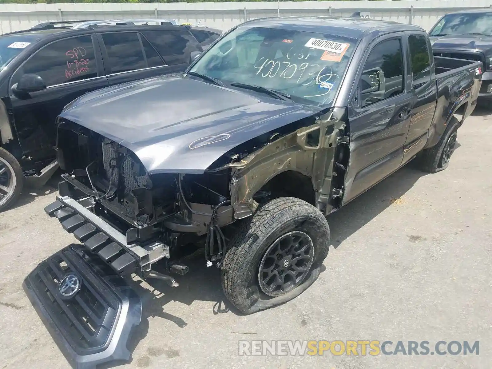 2 Photograph of a damaged car 5TFRX5GN7LX177898 TOYOTA TACOMA 2020