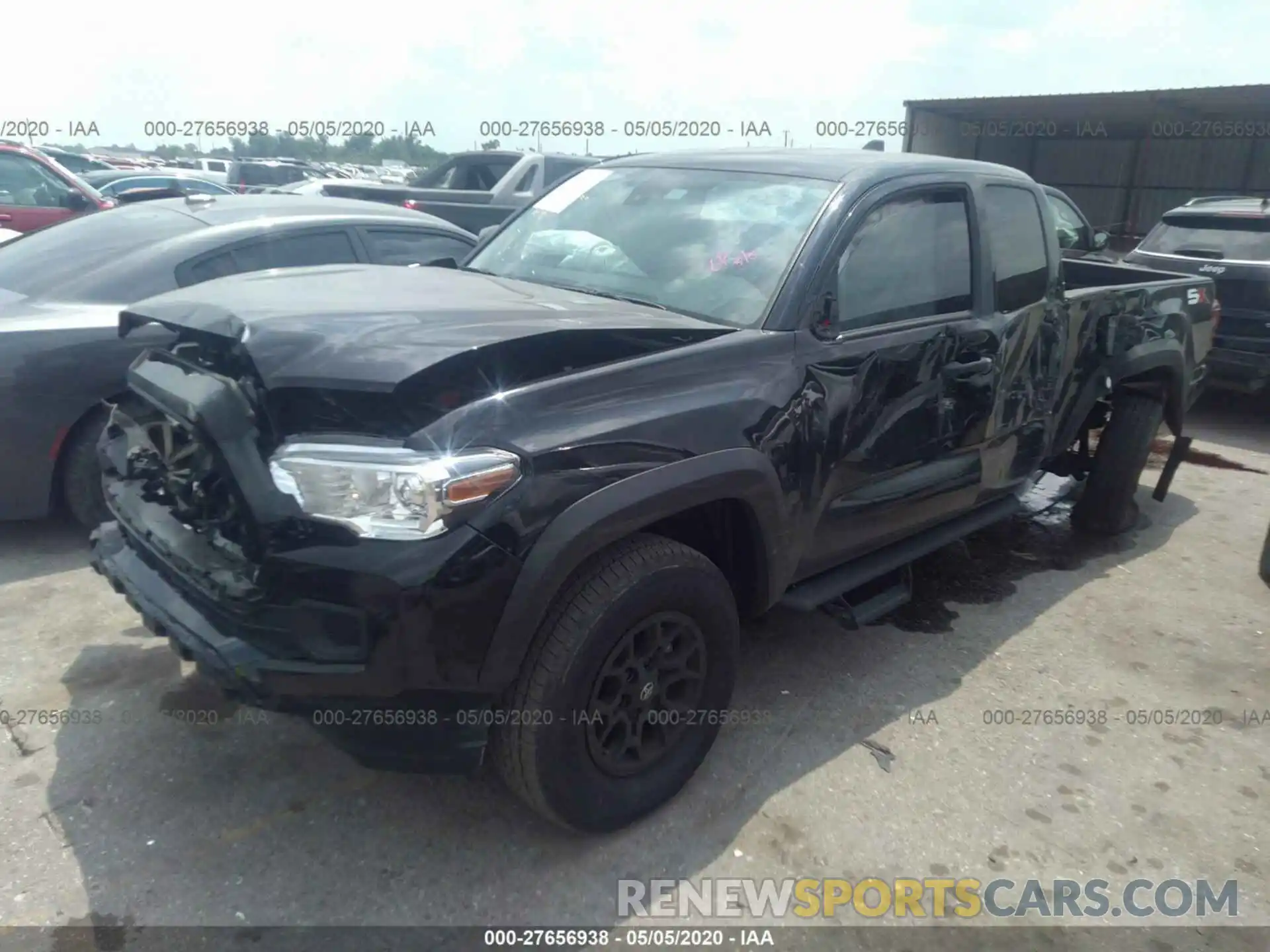 2 Photograph of a damaged car 5TFRX5GN7LX178338 TOYOTA TACOMA 2020