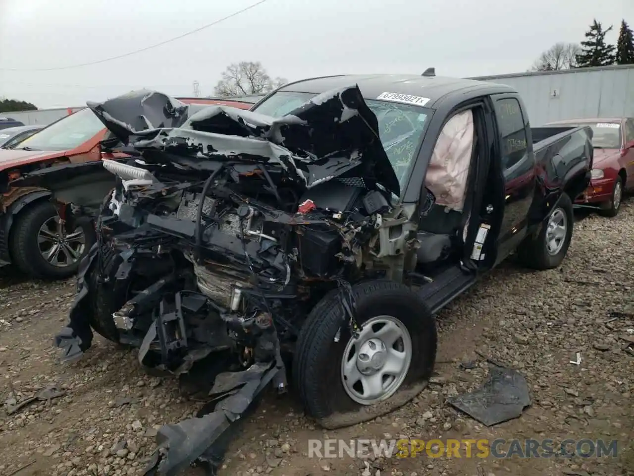 2 Photograph of a damaged car 5TFRX5GN8LX177022 TOYOTA TACOMA 2020