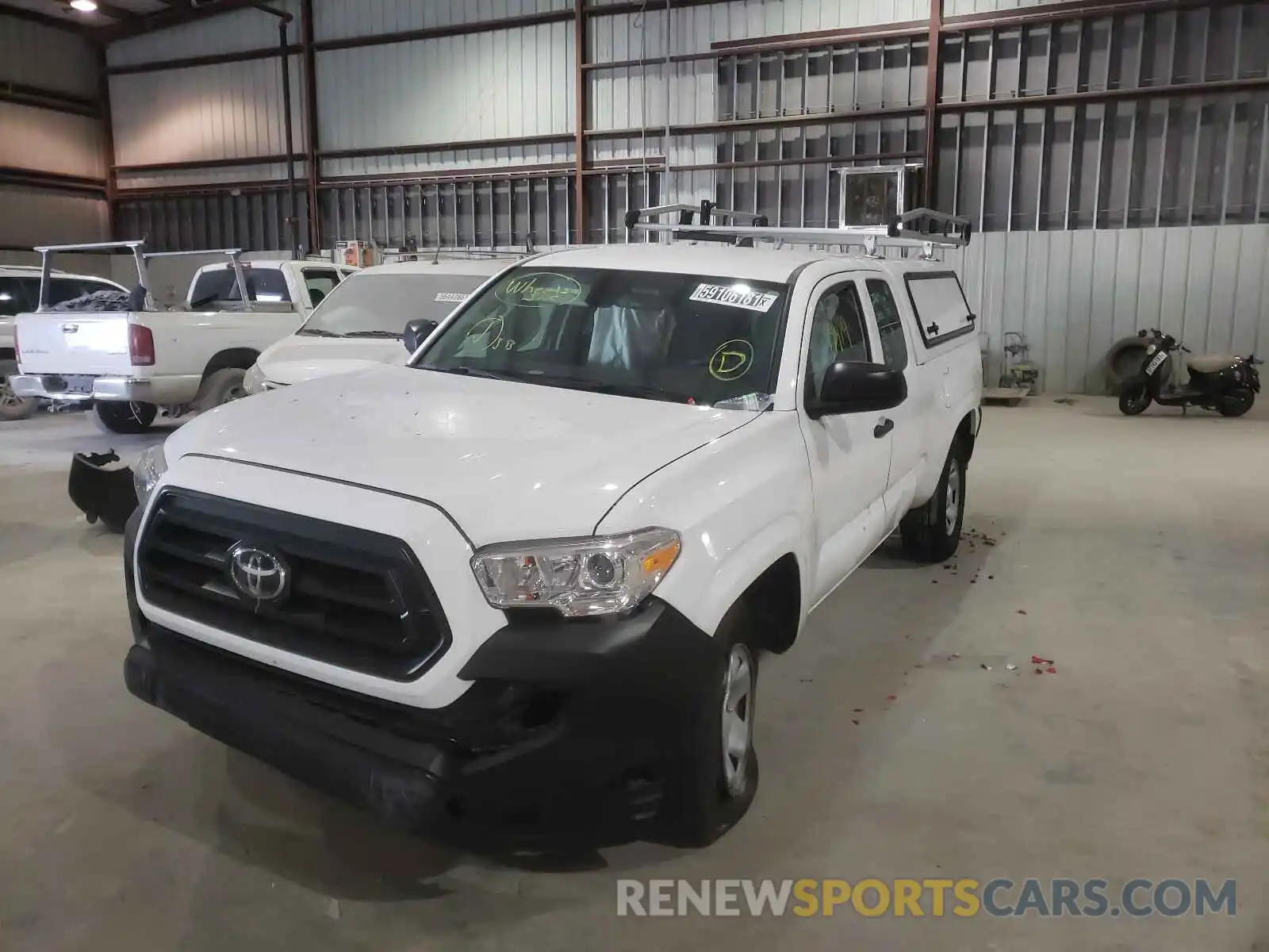 2 Photograph of a damaged car 5TFRX5GN8LX178705 TOYOTA TACOMA 2020