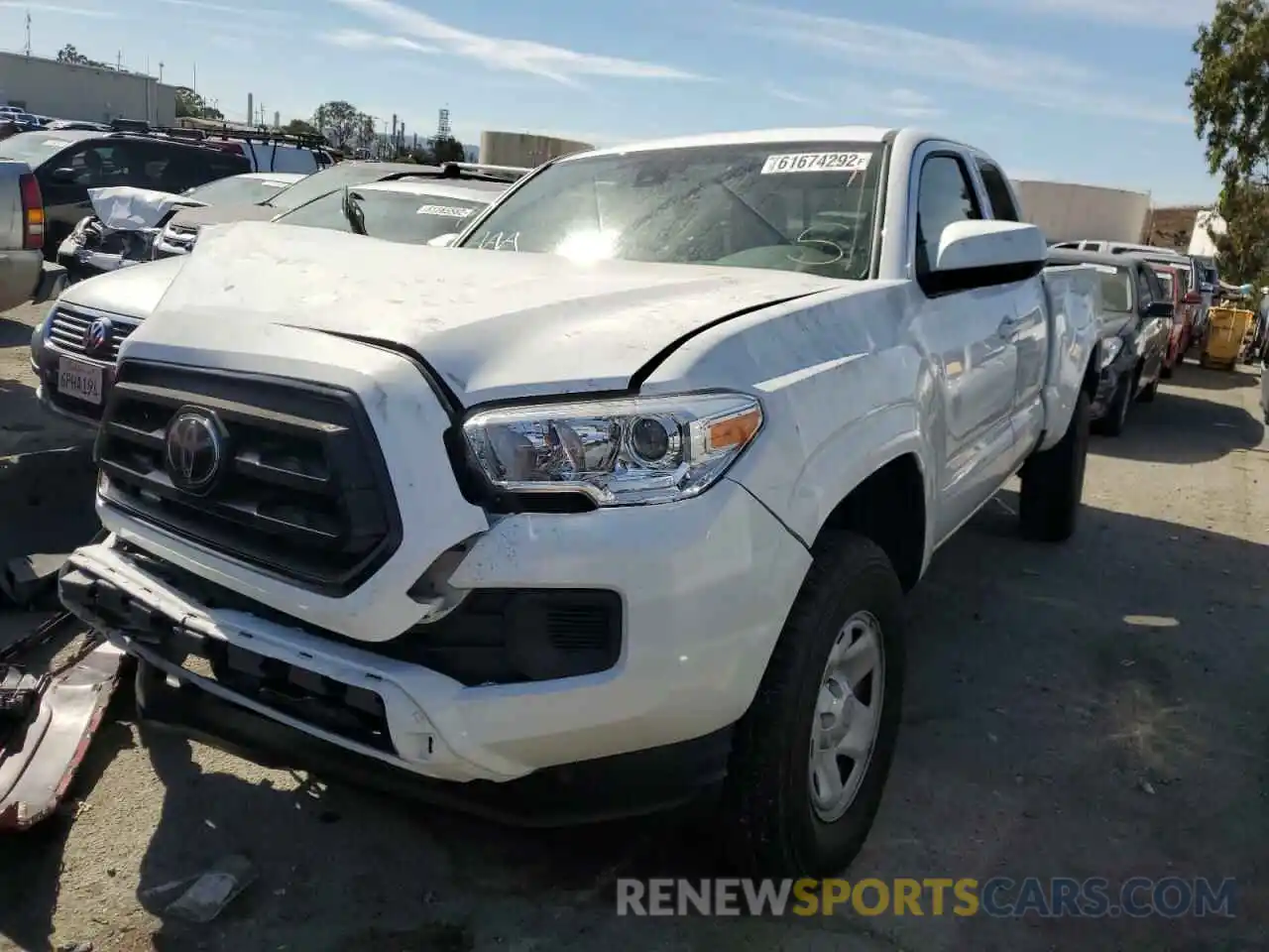 2 Photograph of a damaged car 5TFRX5GN8LX182088 TOYOTA TACOMA 2020