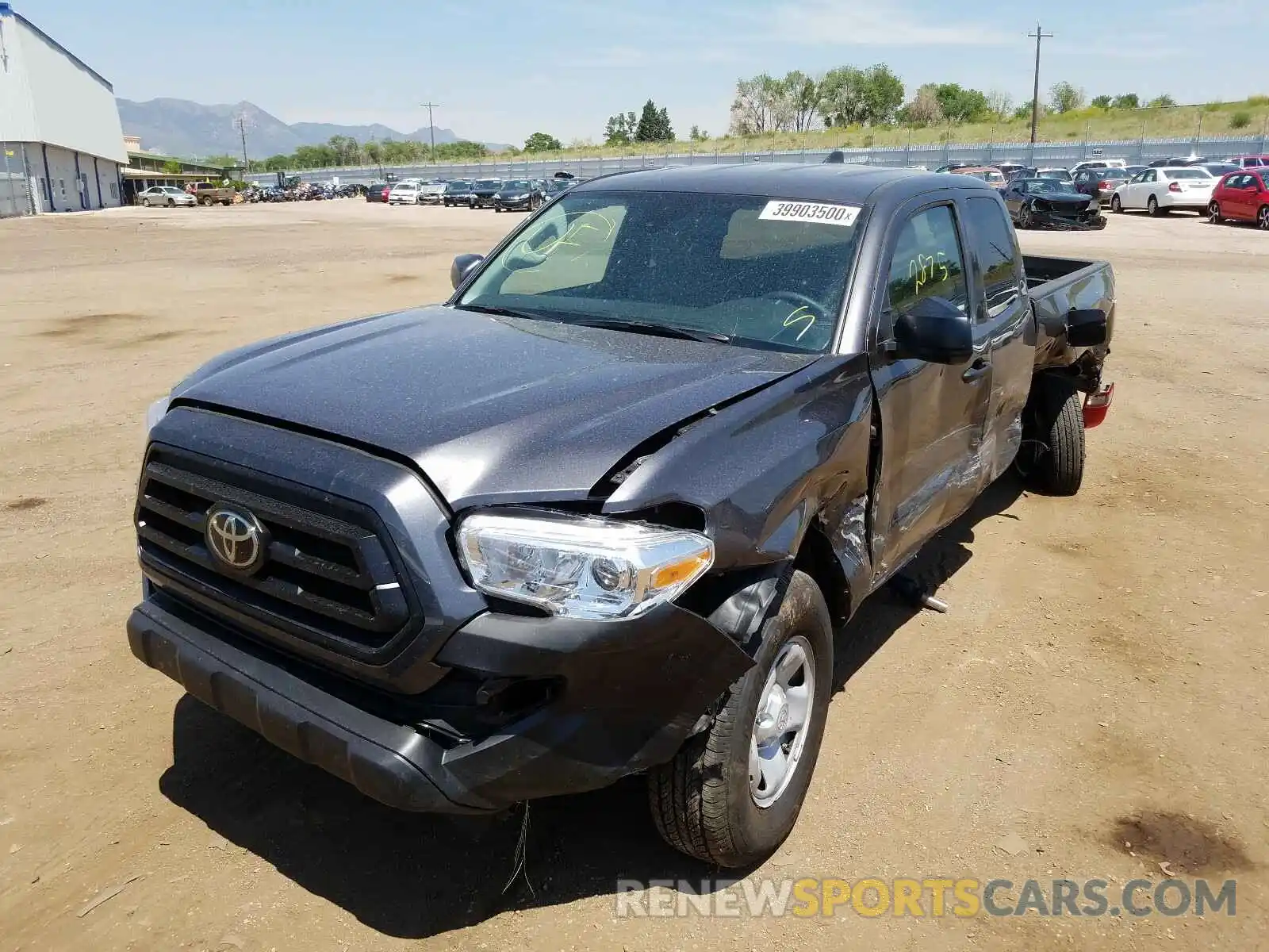 2 Photograph of a damaged car 5TFRX5GN9LX165753 TOYOTA TACOMA 2020