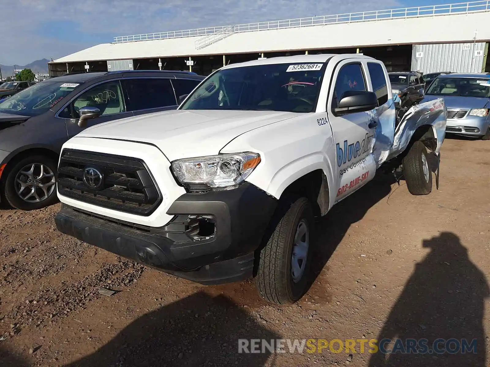 2 Photograph of a damaged car 5TFRX5GN9LX171455 TOYOTA TACOMA 2020