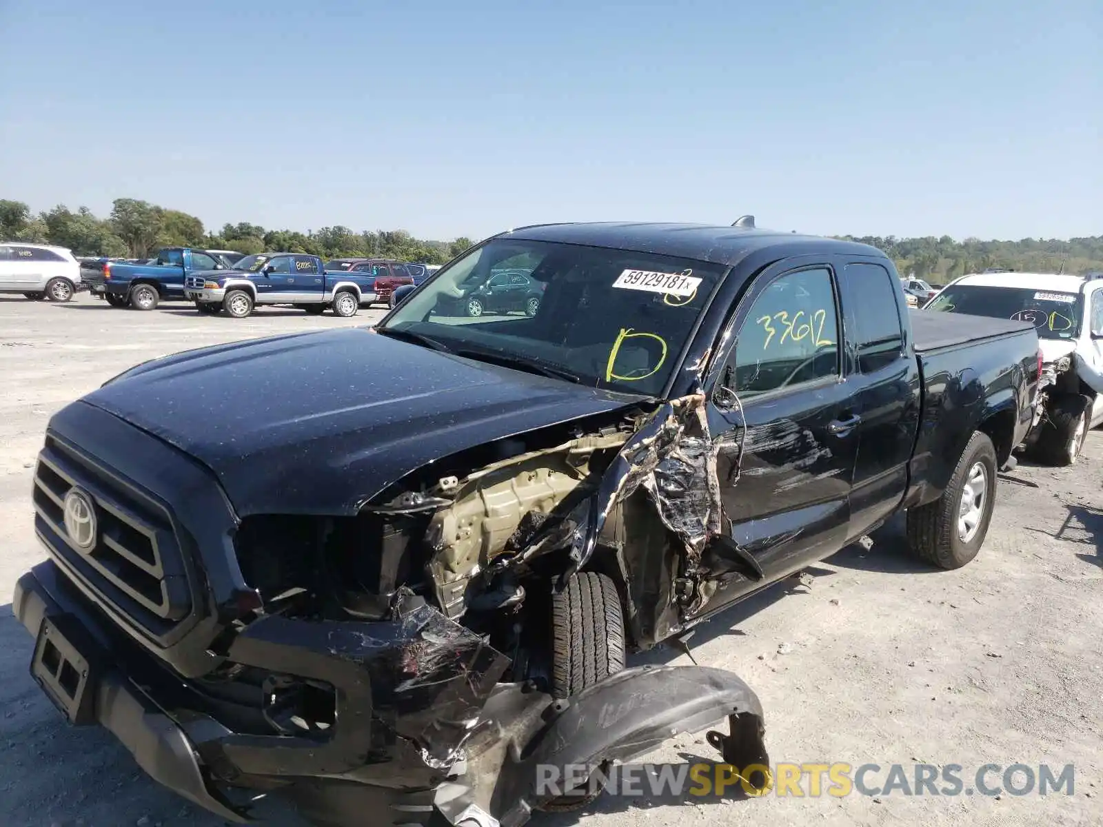 2 Photograph of a damaged car 5TFRX5GN9LX177160 TOYOTA TACOMA 2020