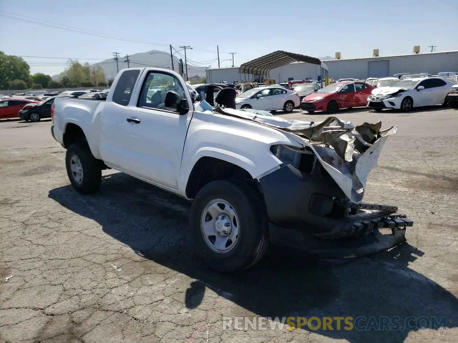 1 Photograph of a damaged car 5TFRX5GNXLX169164 TOYOTA TACOMA 2020