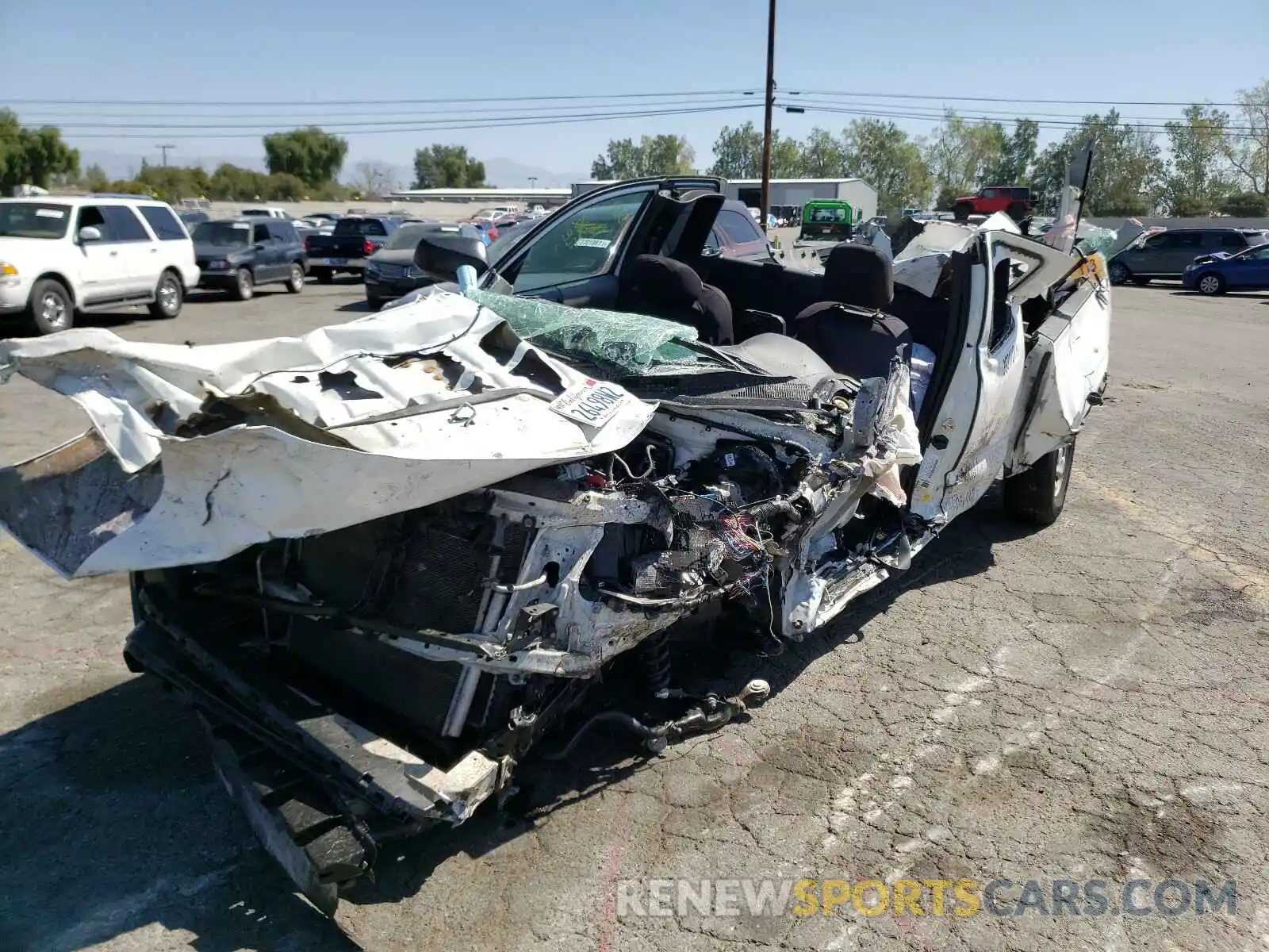 2 Photograph of a damaged car 5TFRX5GNXLX169164 TOYOTA TACOMA 2020