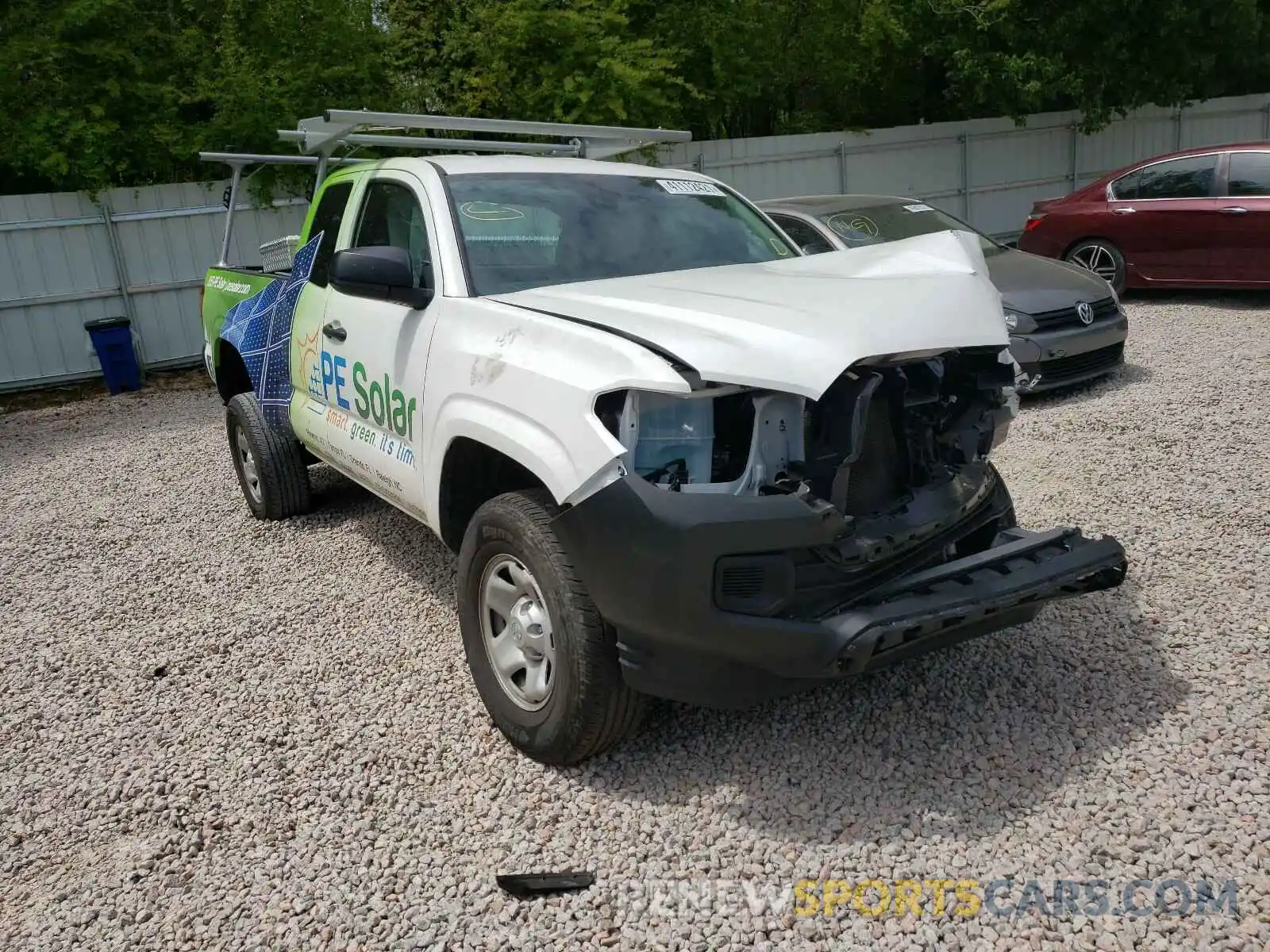 1 Photograph of a damaged car 5TFRX5GNXLX170055 TOYOTA TACOMA 2020