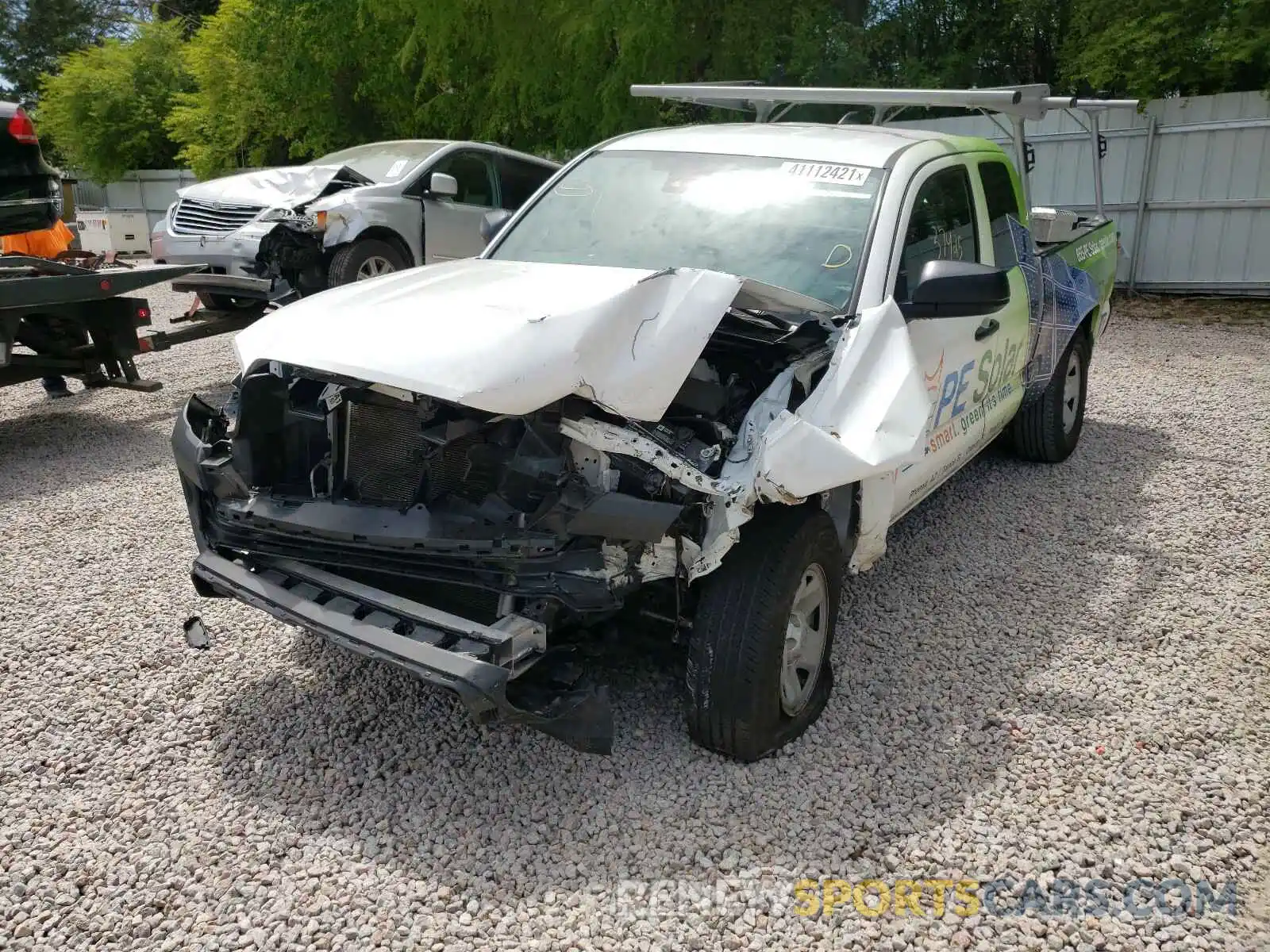 2 Photograph of a damaged car 5TFRX5GNXLX170055 TOYOTA TACOMA 2020