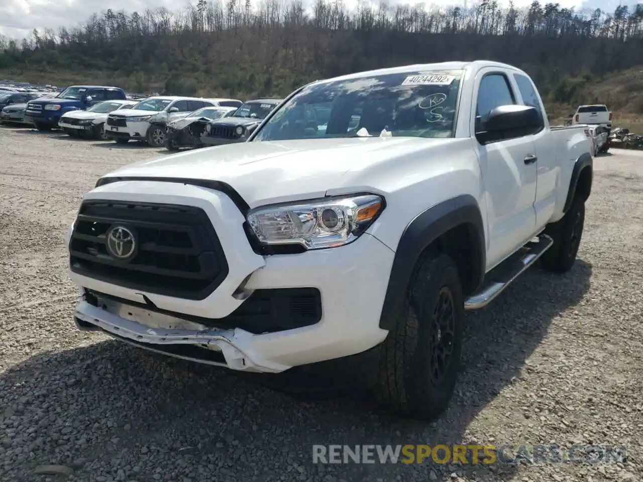 2 Photograph of a damaged car 5TFRX5GNXLX176910 TOYOTA TACOMA 2020