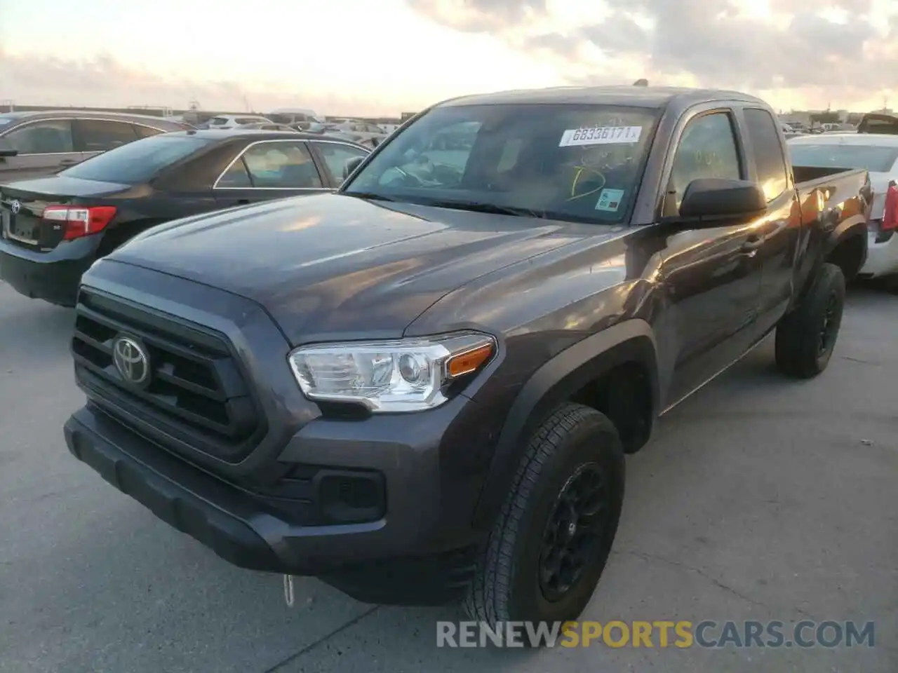 2 Photograph of a damaged car 5TFRX5GNXLX180102 TOYOTA TACOMA 2020