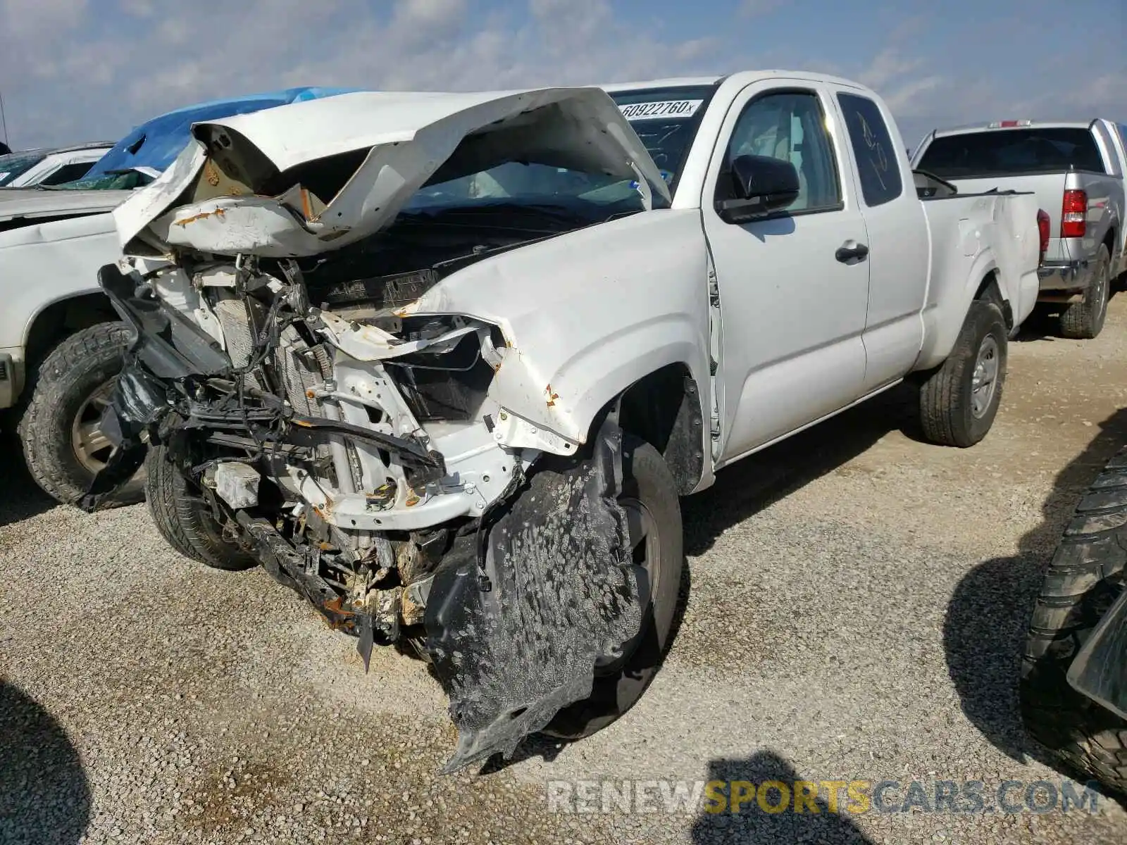 2 Photograph of a damaged car 5TFRX5GNXLX182223 TOYOTA TACOMA 2020